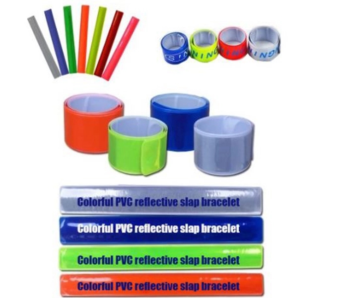 Colorful PVC Reflective Slap Bracelet 2