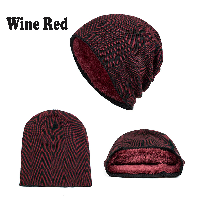 Unisex Knitted Wool Beanie Hats w/Fleece Liner 7
