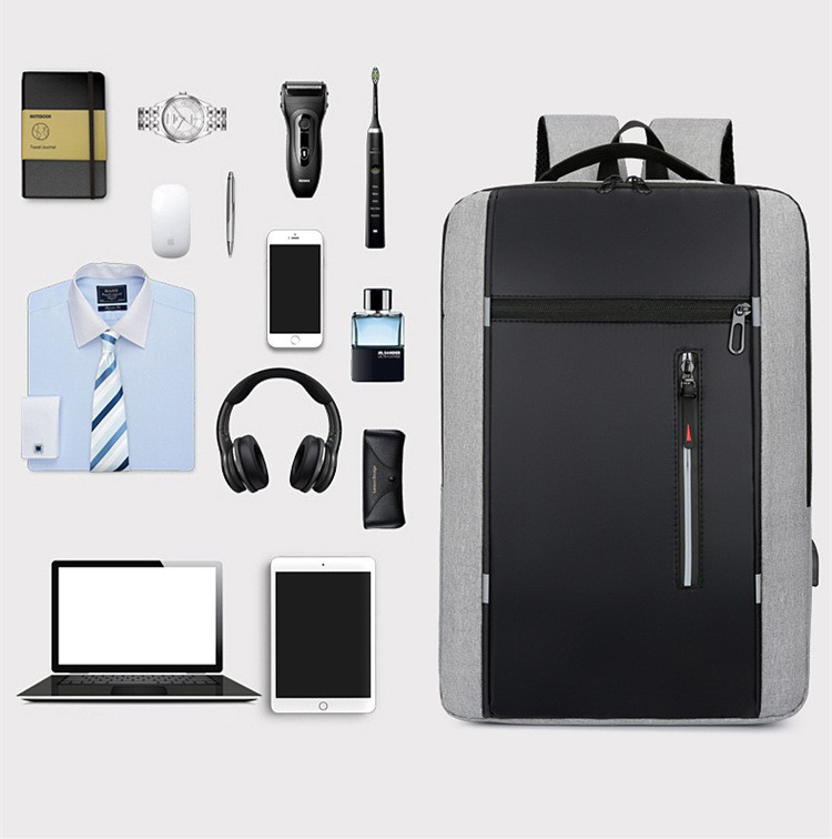 Oxford Laptop Backpack with USB Charging Port 7