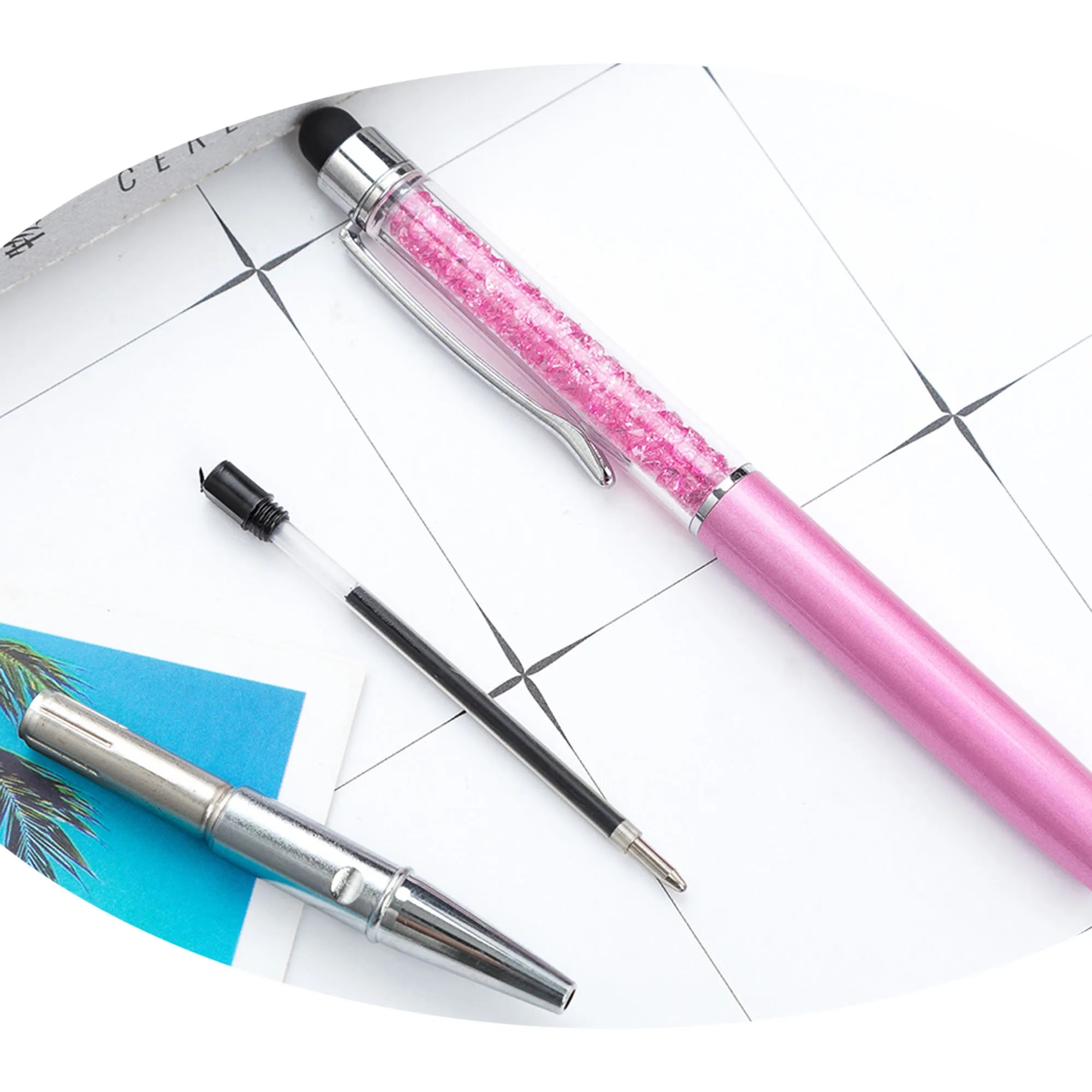 Cheap Crystal Touch Screen Ballpoint Pen MOQ 100 3