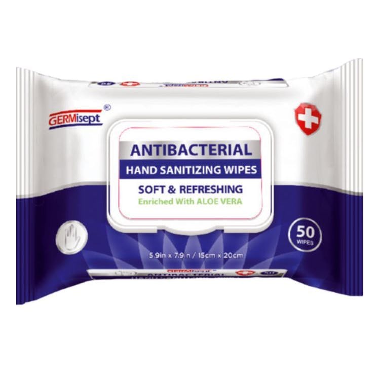 Antibacterial Sanitizing Wipes - 50 Count/Pack 2