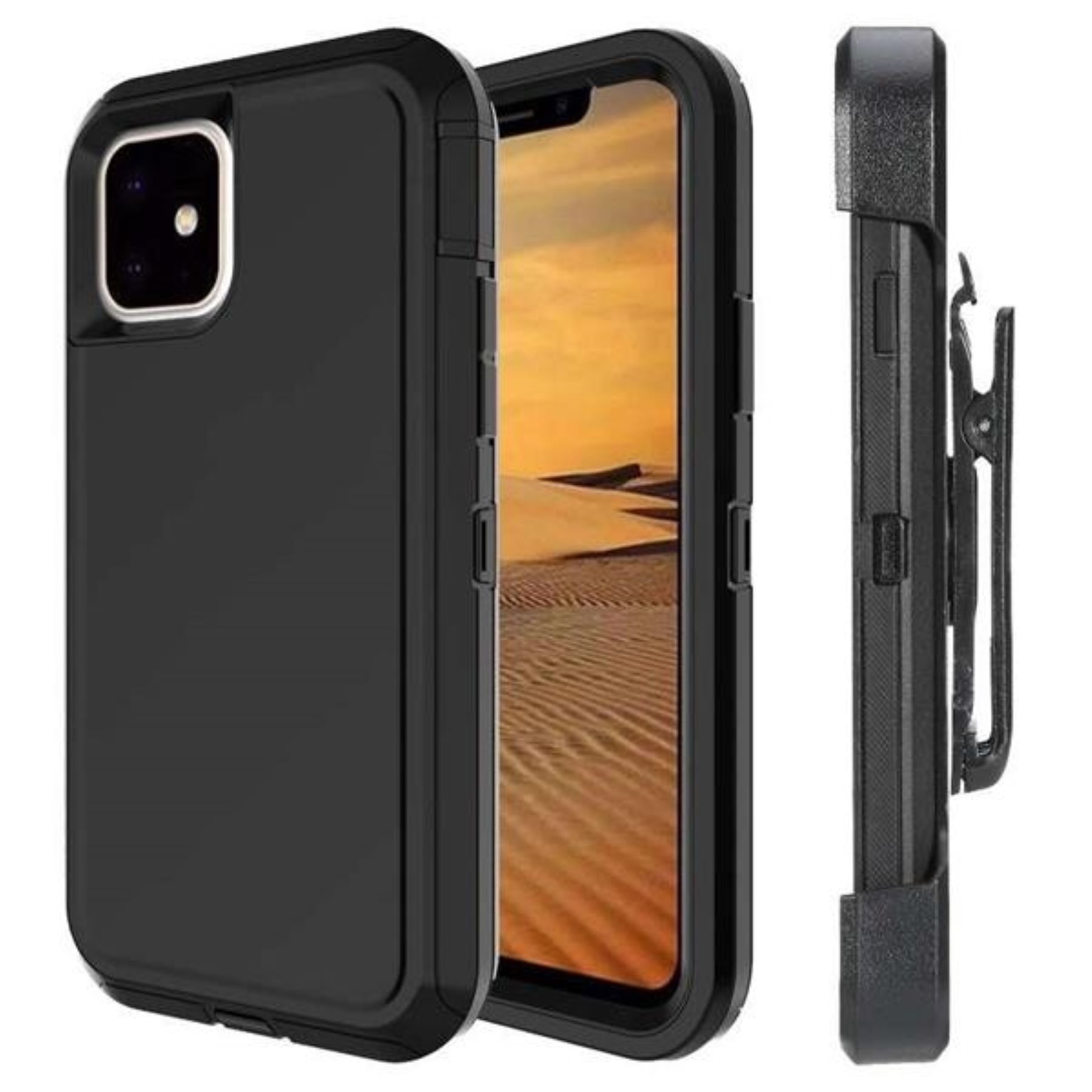 iPhone12/12 Pro Rugged Case w/Belt Clip 1
