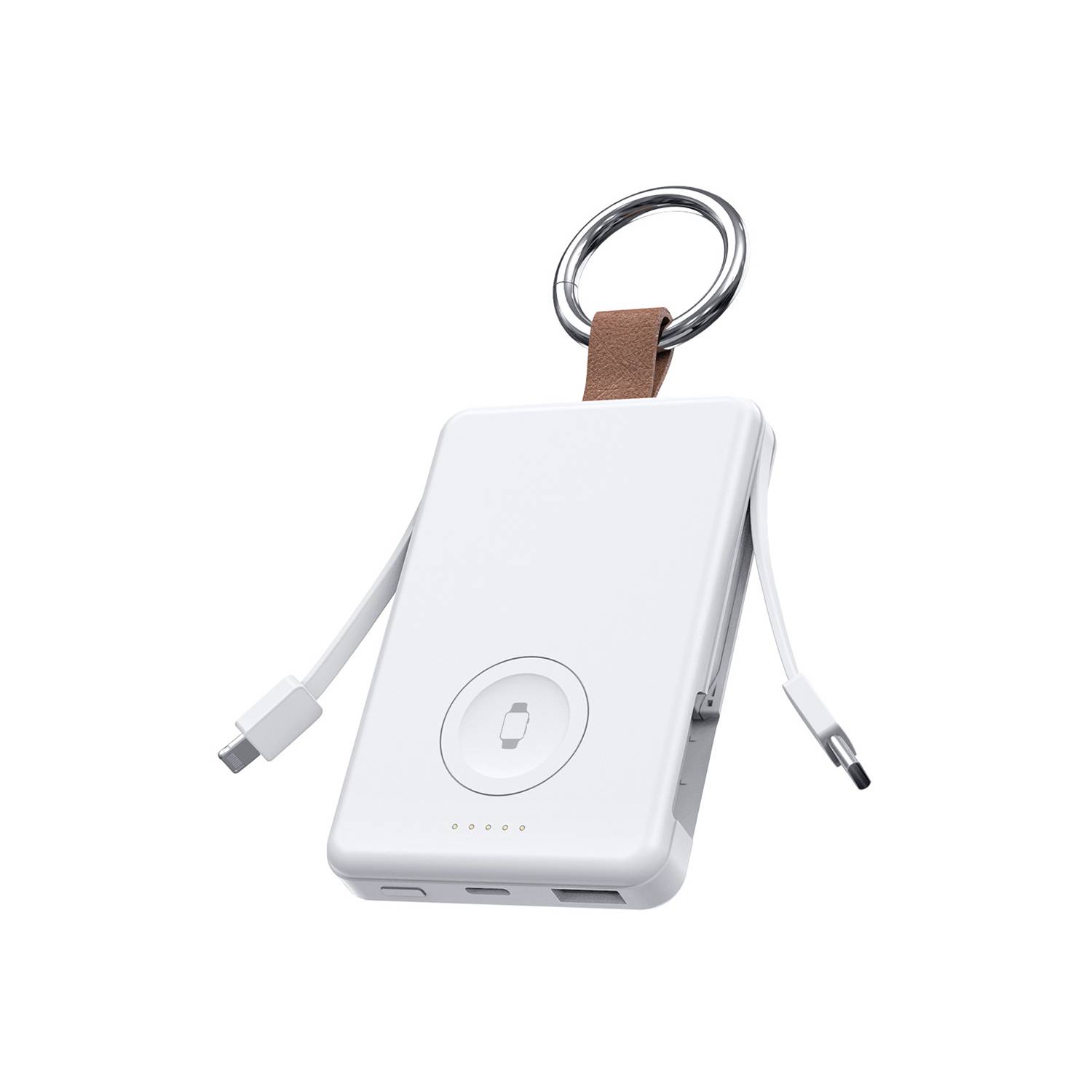 5000Mah Fast Charging Power Bank With Built-In Data Cable 1