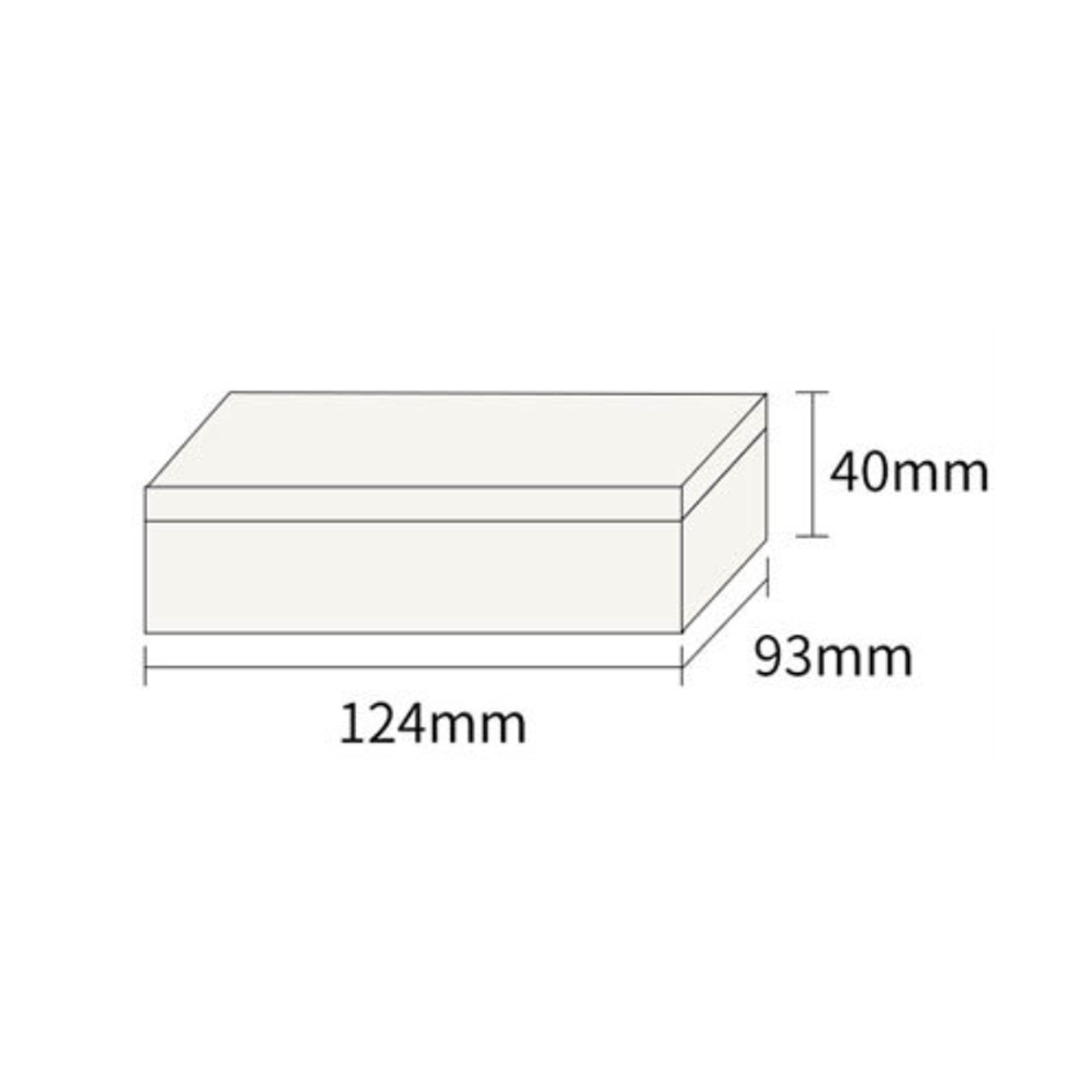 Retcangular Portable Storage Hinged Tin Box 4