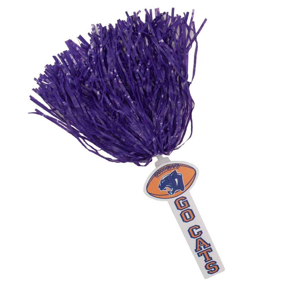 2" x 10.75" Spirit Stick, Plastic Streamers 15