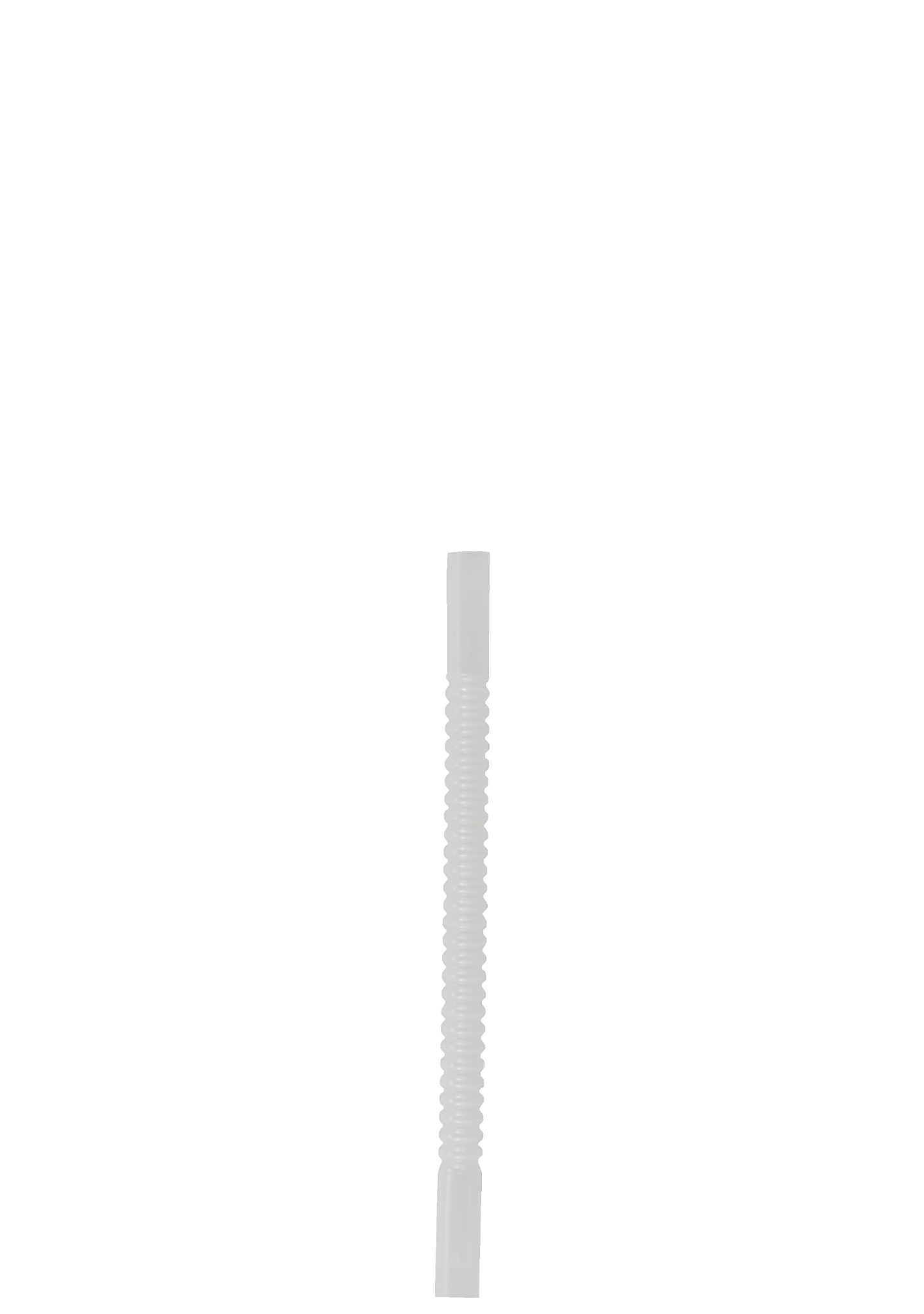 6.5" Corrugated Whistle Straw 6
