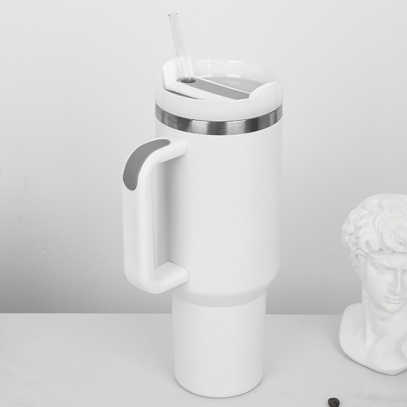 40 Oz Vacuum Tumbler w/ Handle & Straw 7