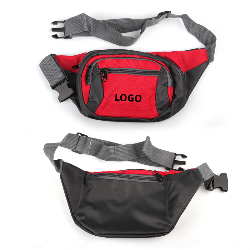 Nylon waist bag sports waist bag large capacity waterproof stall business mobile phone change cashie 1