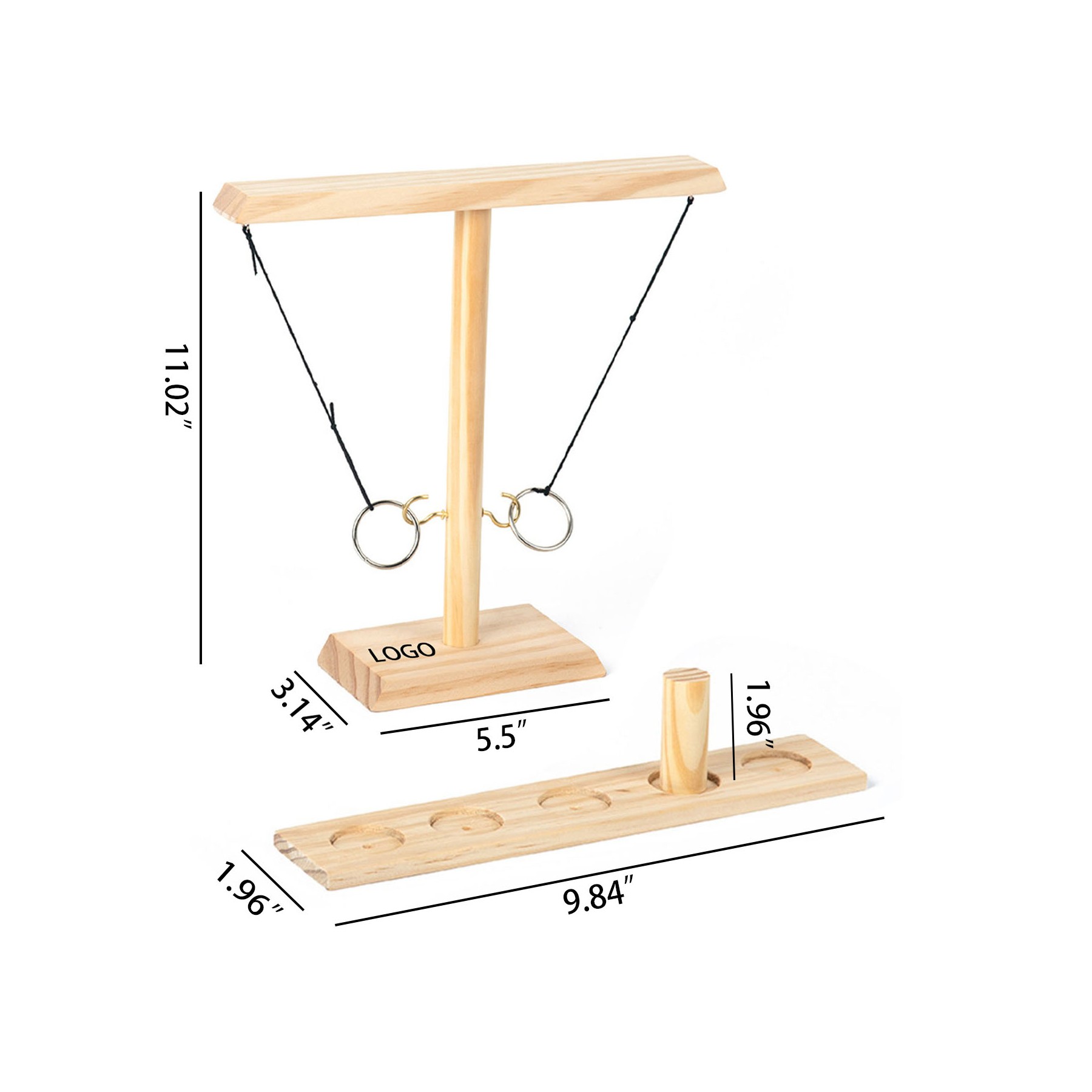 Tabletop ring toss game 2