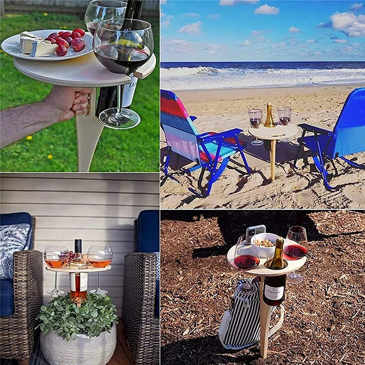 Outdoor Folding Wine Table 2