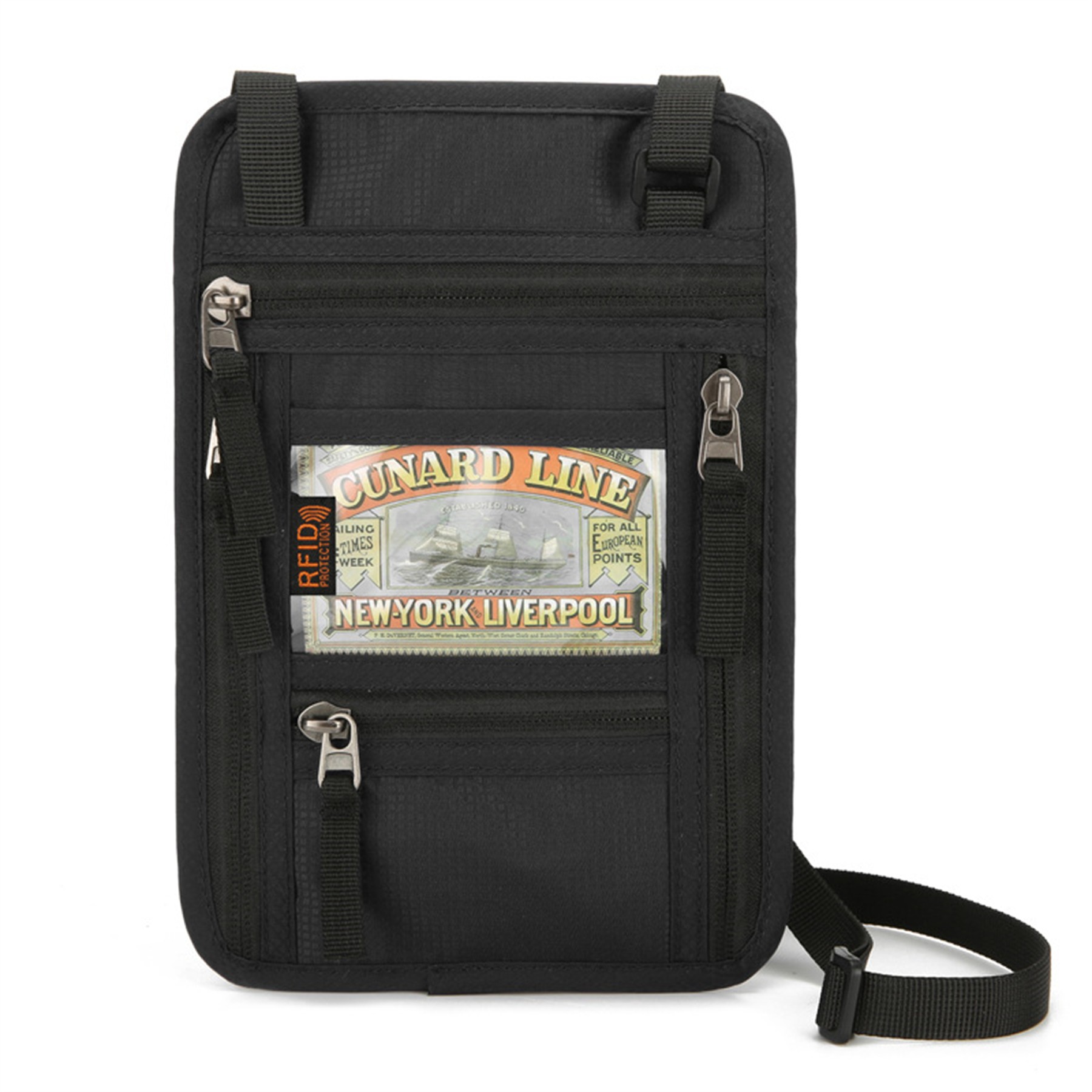 Travel Neck Wallet Passport Holder with RFID Blocking 6
