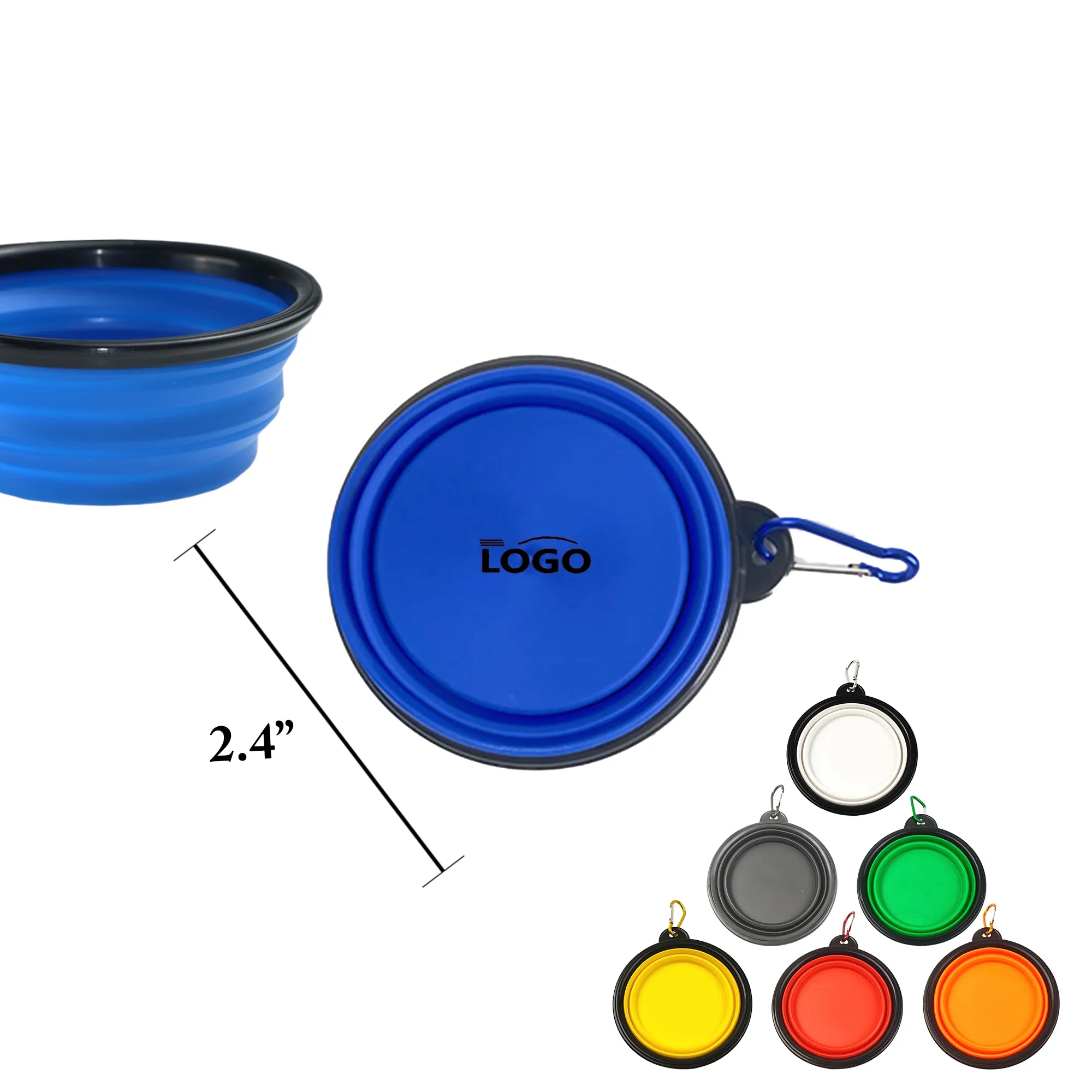 MOQ50 Multi-Size Portable Pet Bowl Dog Cat Water 6