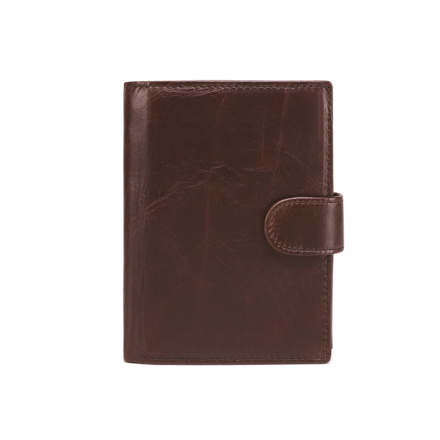 Men Geniune Leather Trifold Wallet W/ Rfid Blocking 4