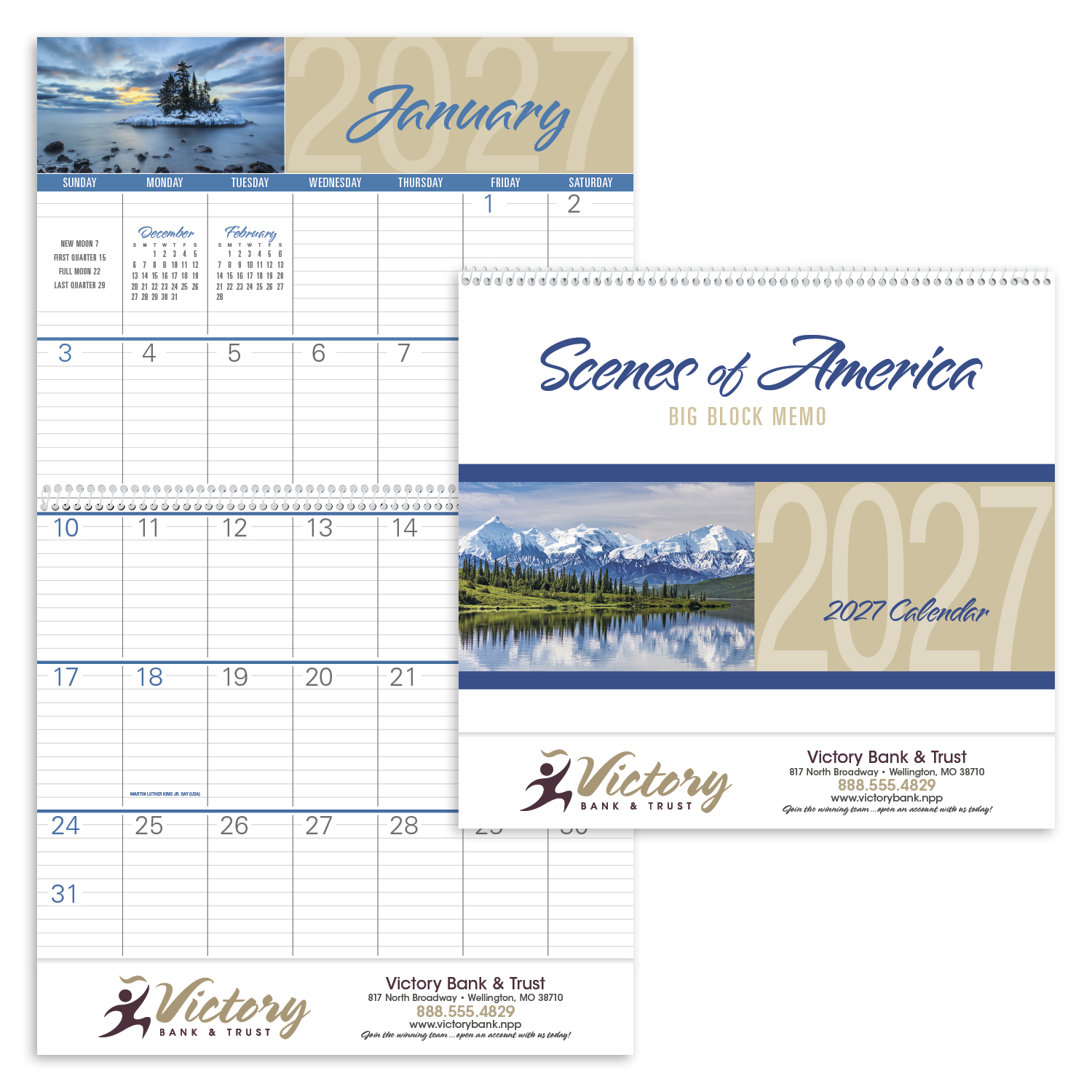 Triumph® Calendars Scenes of America Big Block Memo Calendar 38