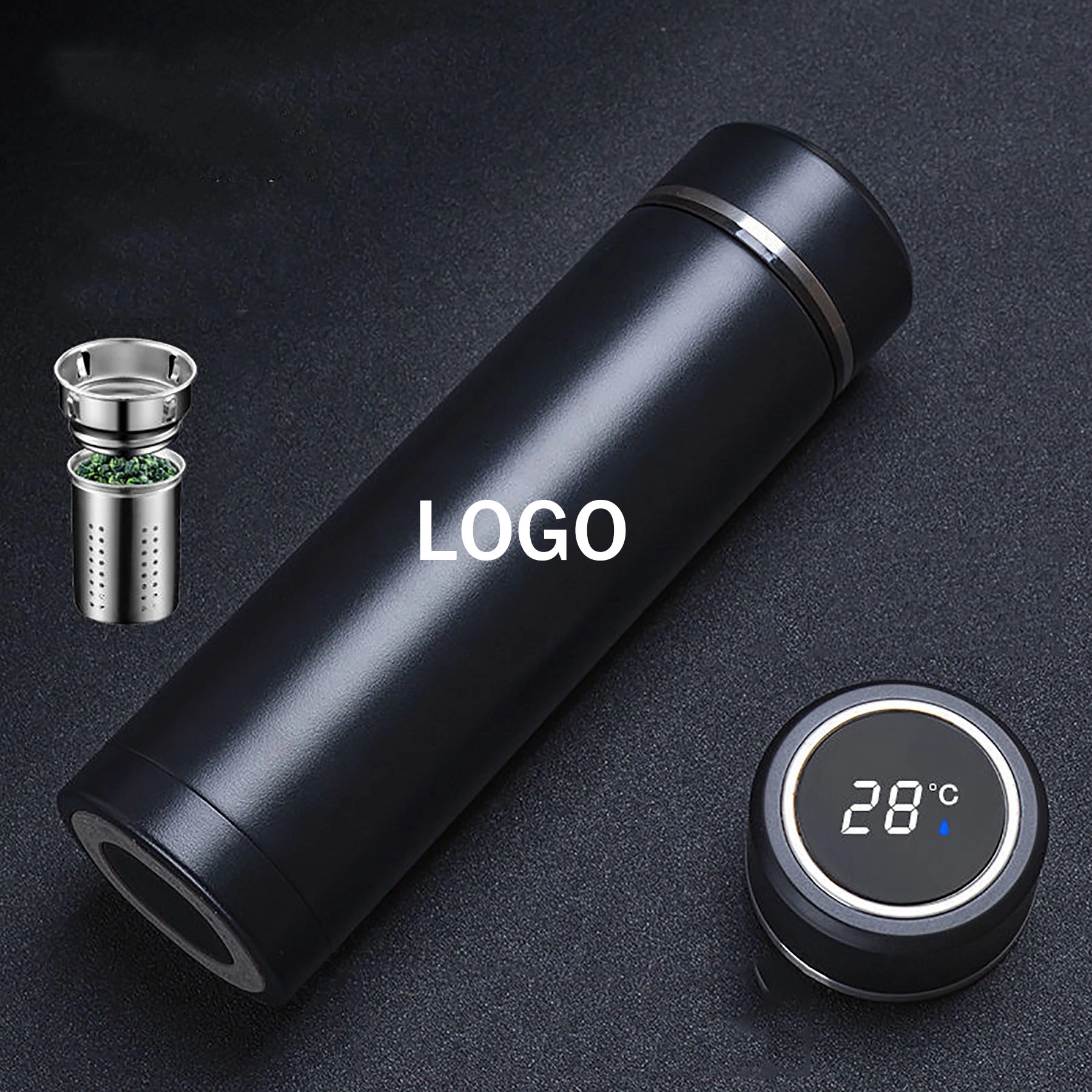 Smart Vacuum Thermos Flask, custom water bottle with logo imprint 2