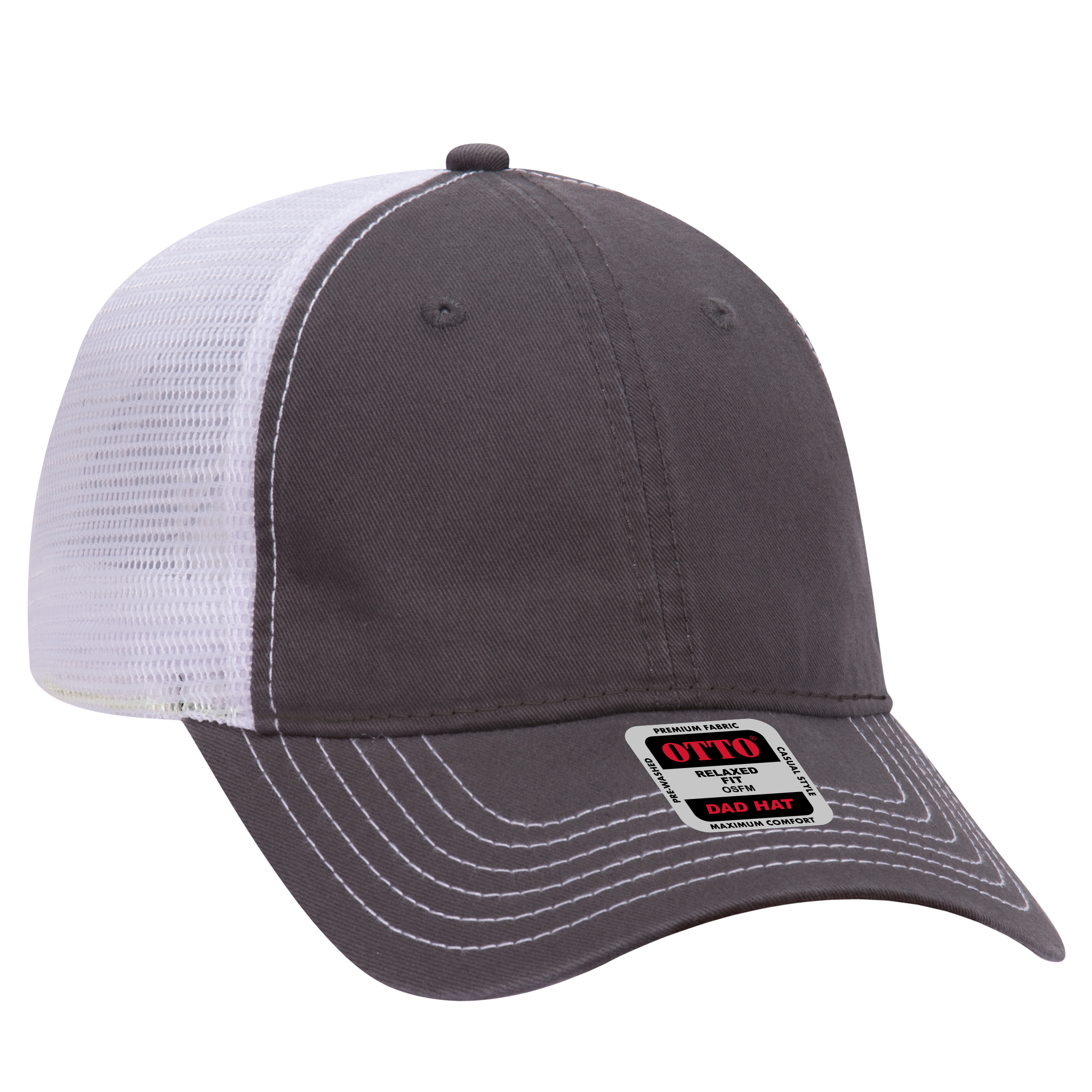 OTTO CAP® 6 Panel Low Profile Mesh Back Trucker Dad Hat 42