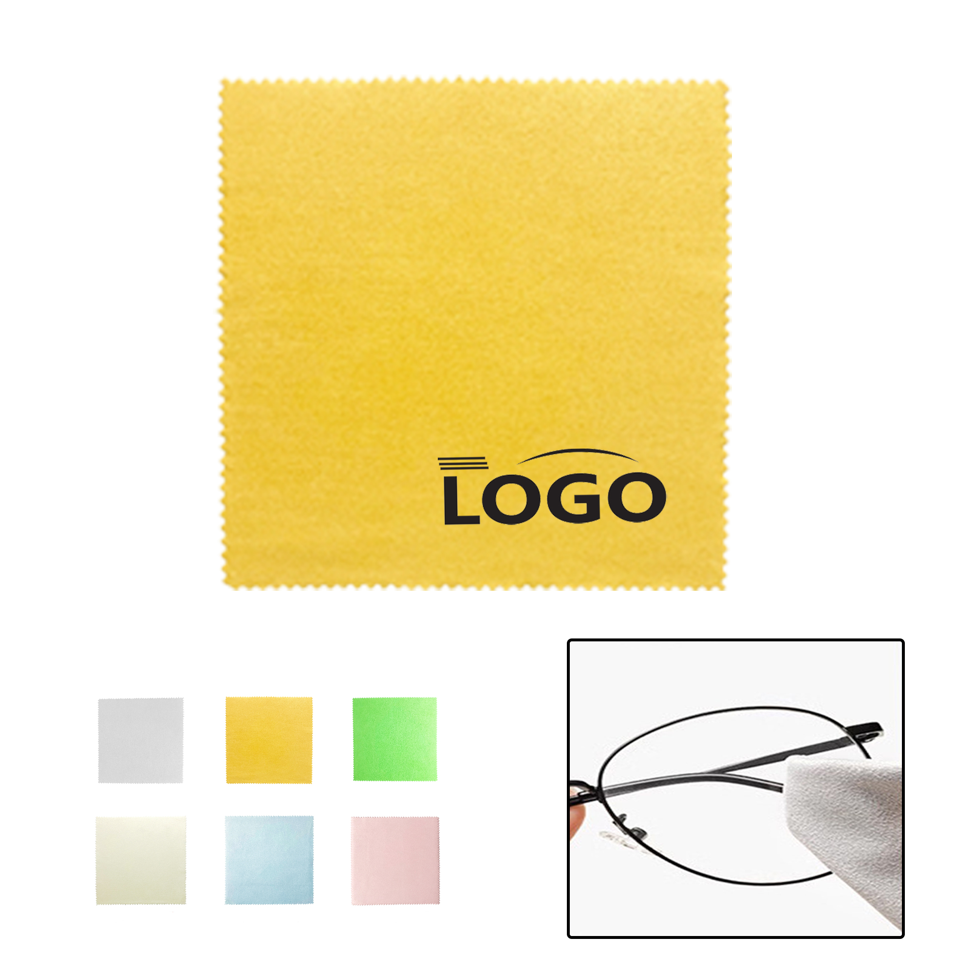 MOQ:20pcs Dual-Sided Sunglasses Cleaning Cloth 1
