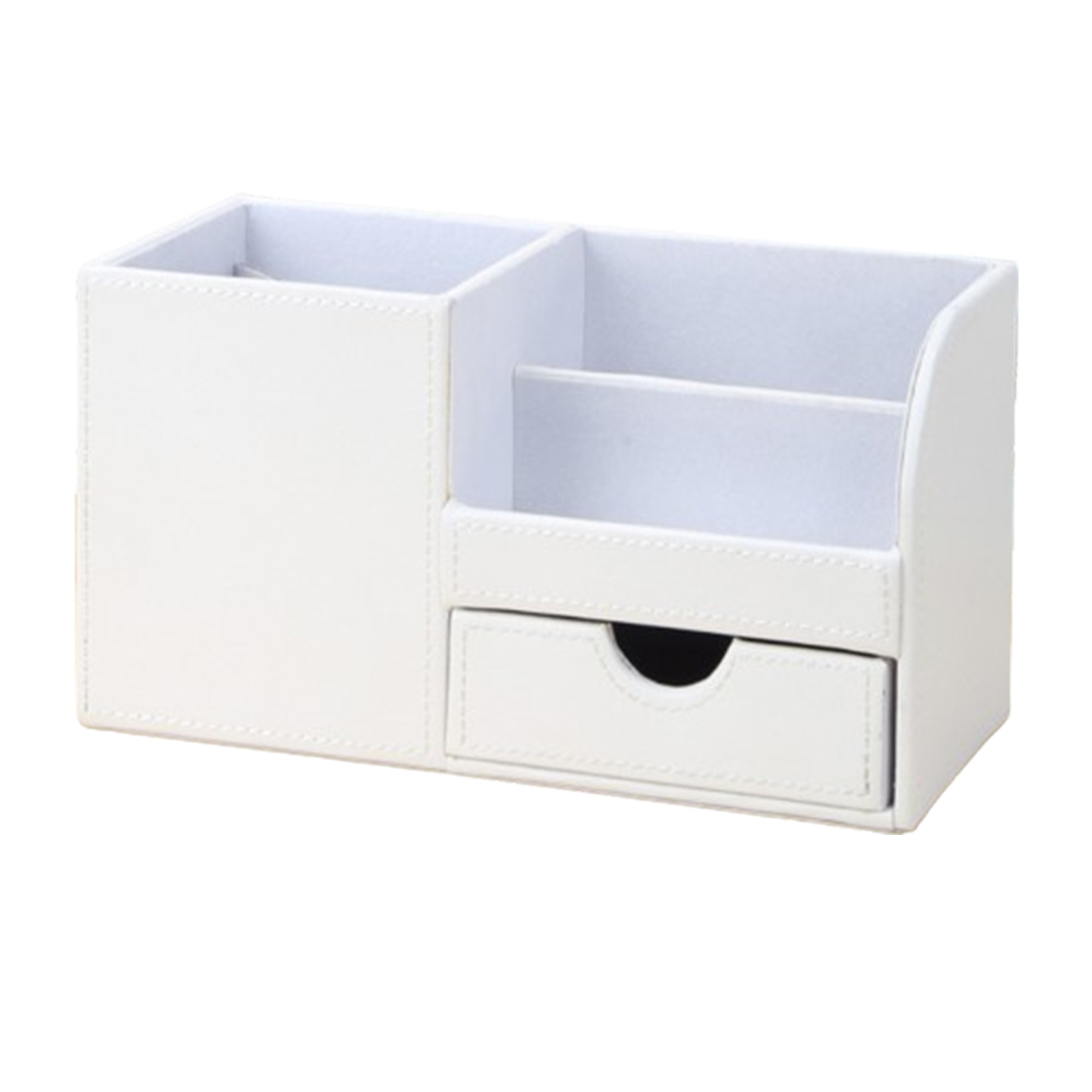 Leather Multi-Purpose Desk Top Pen Holder Organizer 4