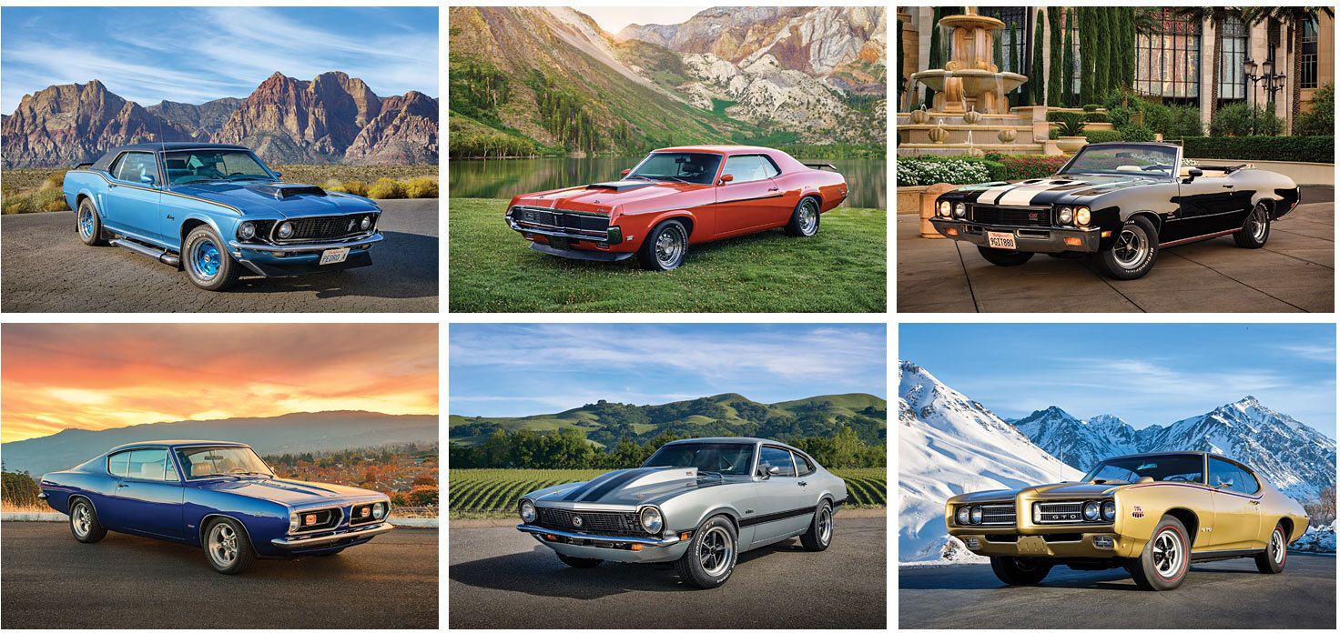MUSCLE CARS STAPLED WALL CALENDAR 18