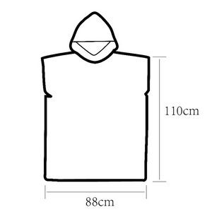Adult Surf Beach Wet Suit Changing Towel Bath Robe Hooded Poncho 1