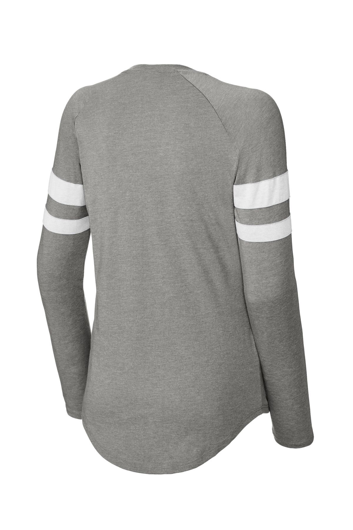 Sport-Tek Women's Halftime Stripe Long Sleeve V-Neck Tee LST6043 22