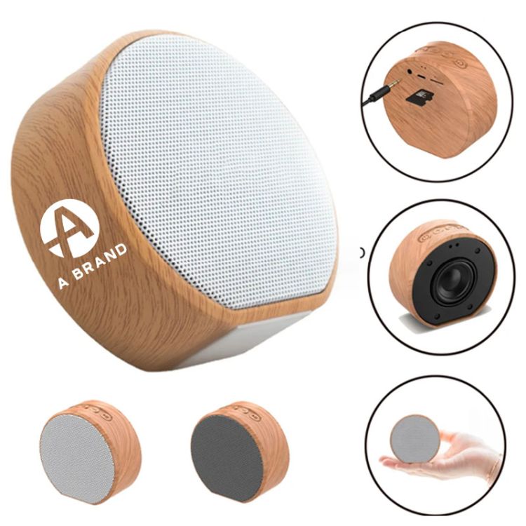 Wood Grain Bluetooth Mini Speaker 2