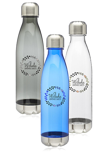 25 oz. Levian Plastic Cola Shaped Water Bottles