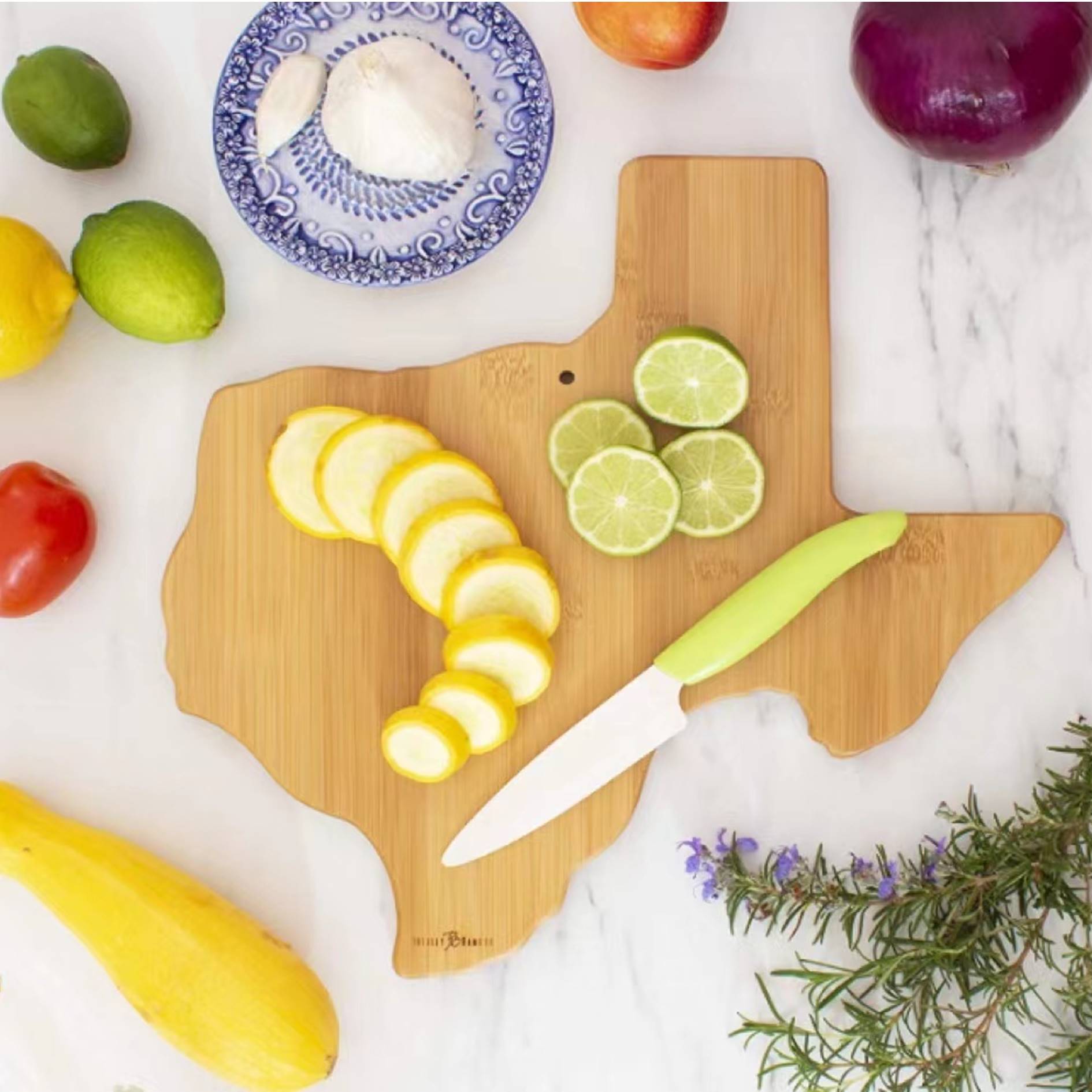 Texas State Shaped Serving Cutting Board 5
