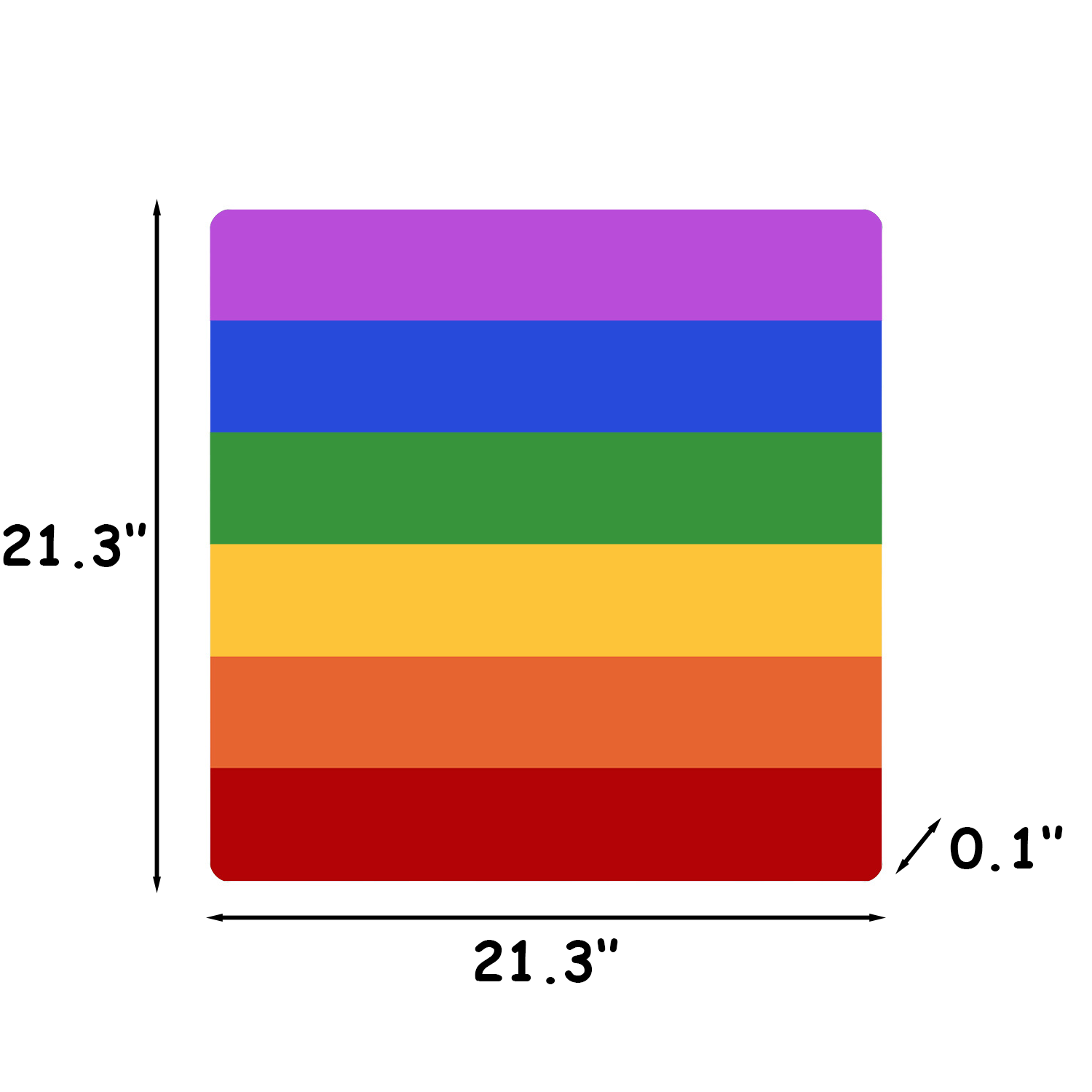 LGBT Rainbow Polyester Bandana 3