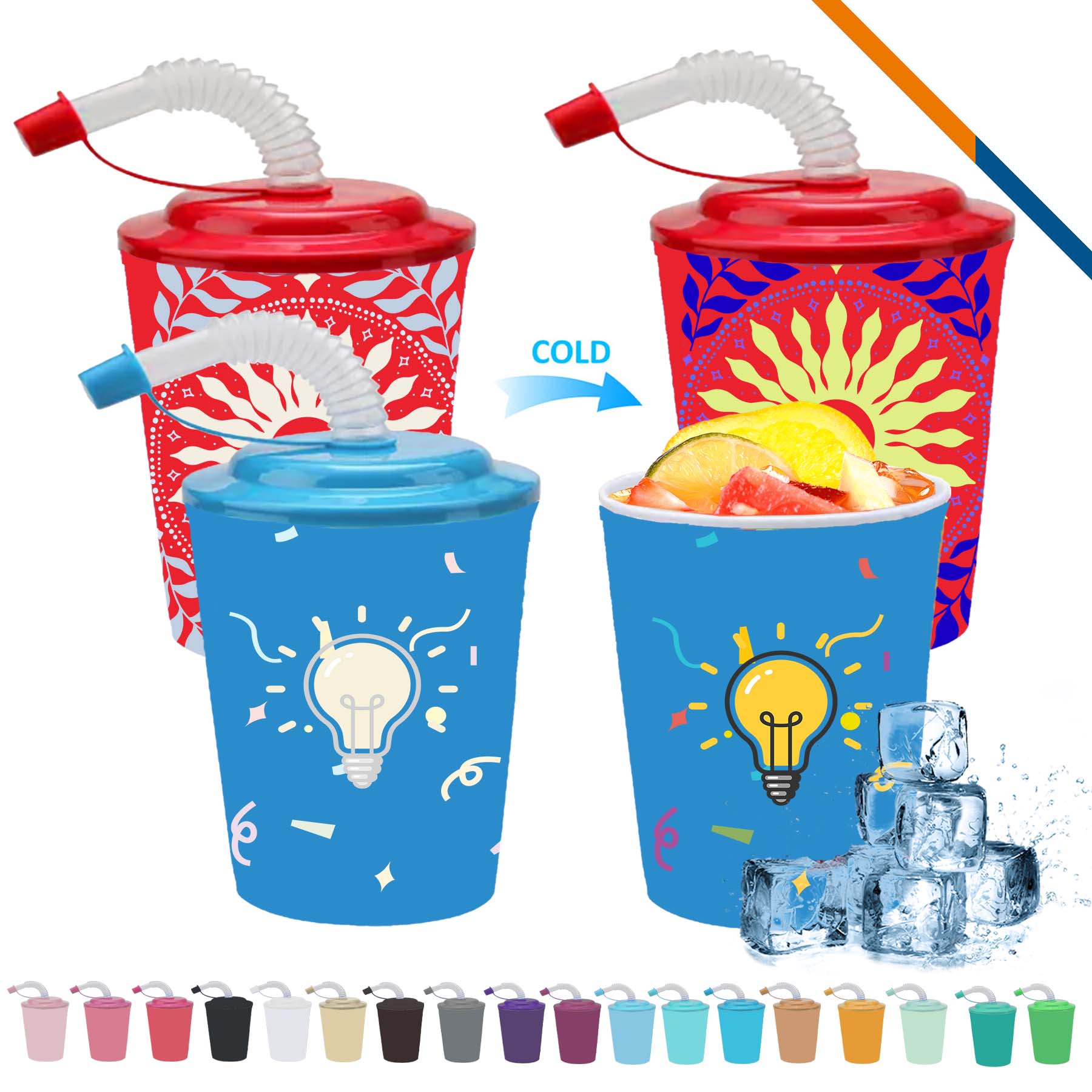Vintor Cold Color Changing Cups - 8.4 OZ. 8