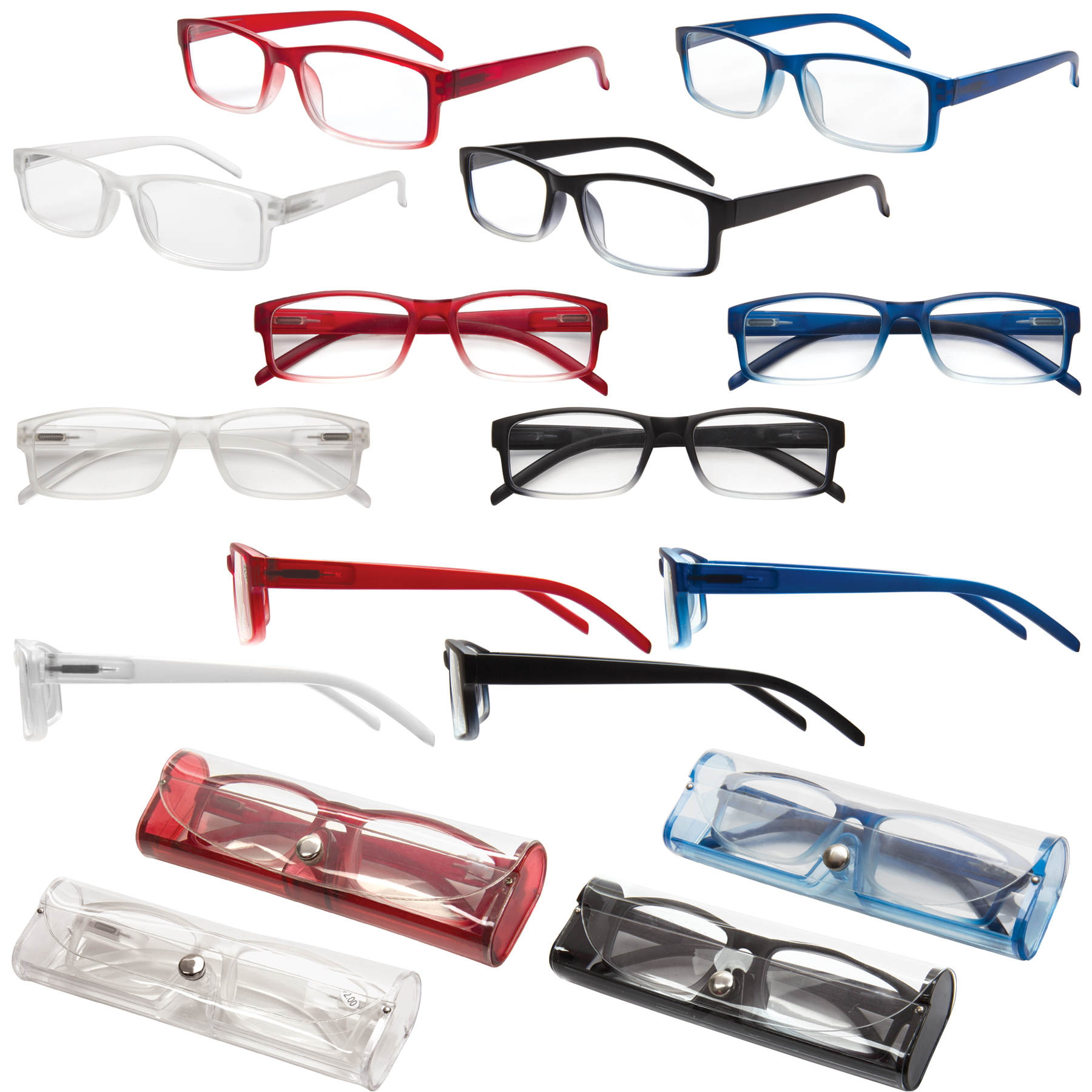 Soft Feel Reading Glasses w/Matching Case 2