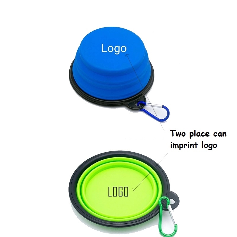 Portable Foldable Dog Bowl With Carabiner Clip 3