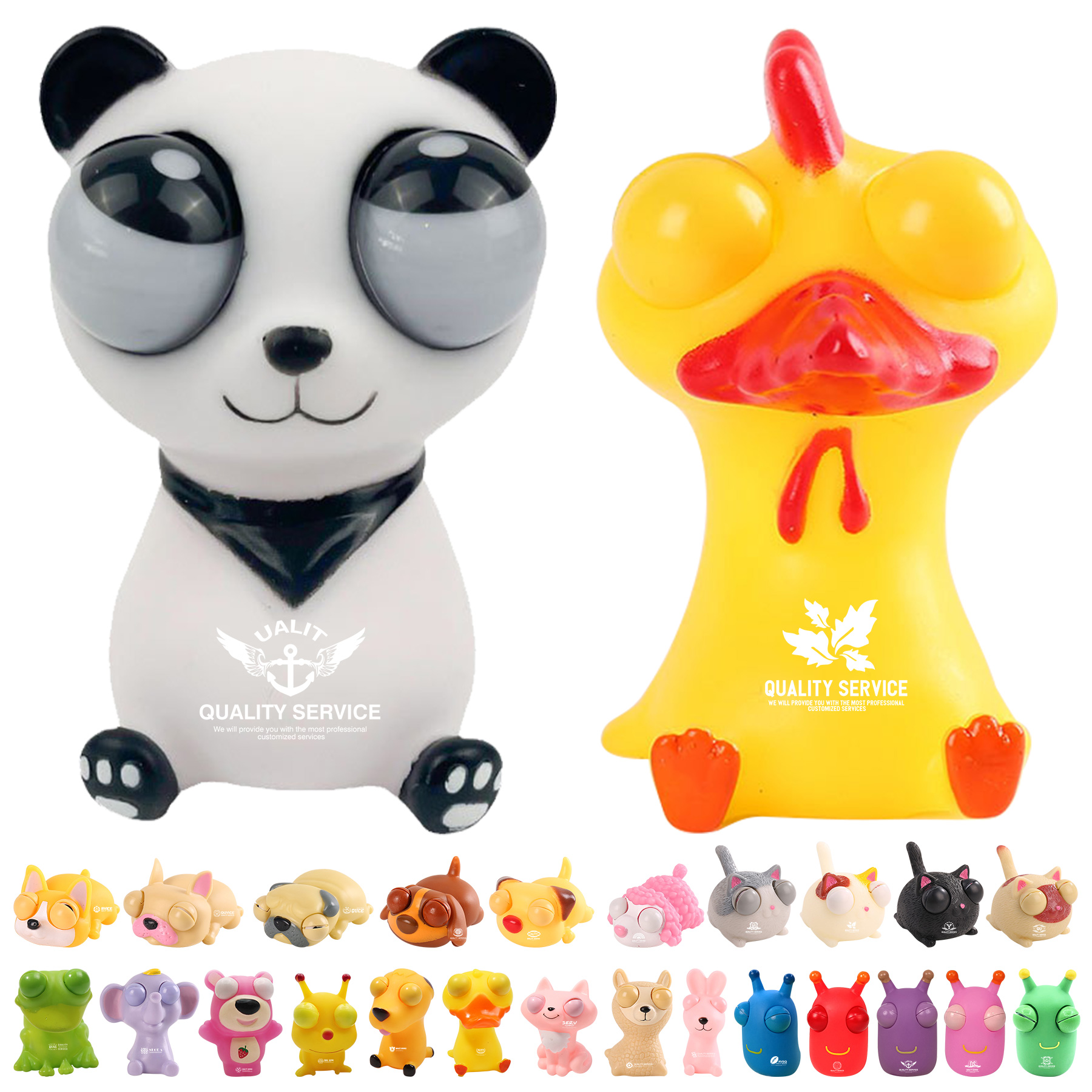 Silicone Animals Shape Stress Relievers 30
