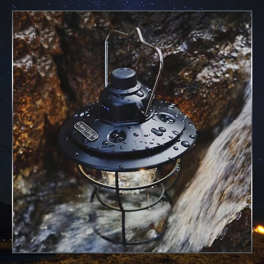 Retro Outdoor Camping Light & Picnic Lantern with Power Bank 2