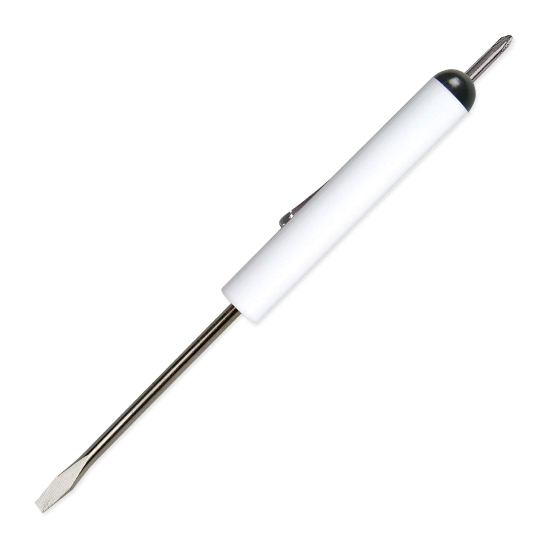 Pocket Screwdriver 1/8" Flat Tip Blade + #0 Phillips Top 5