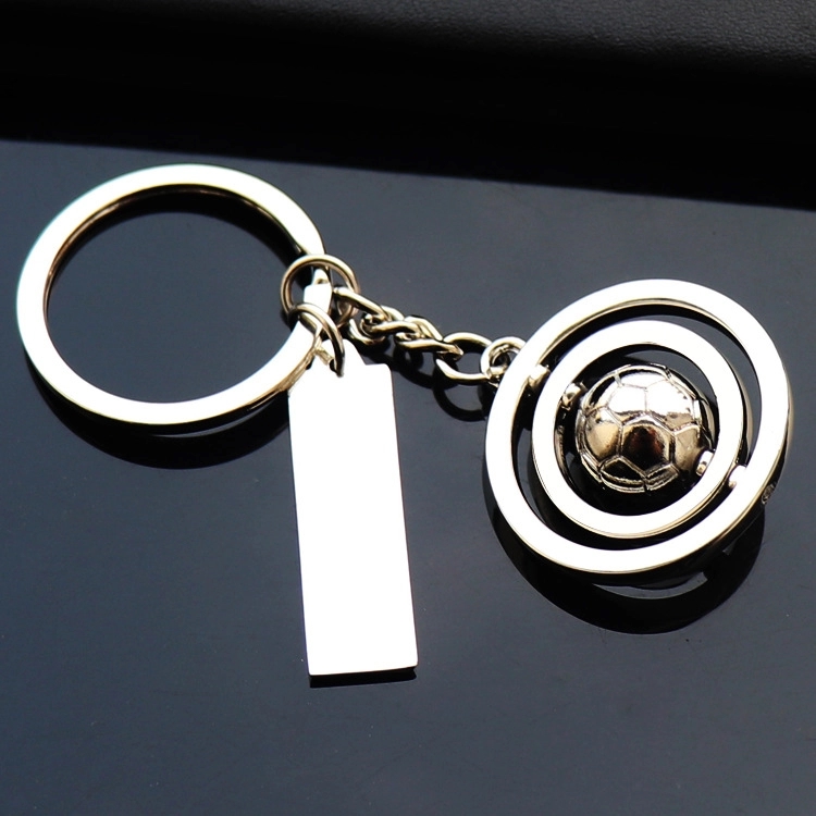 Rotating football keychain 2