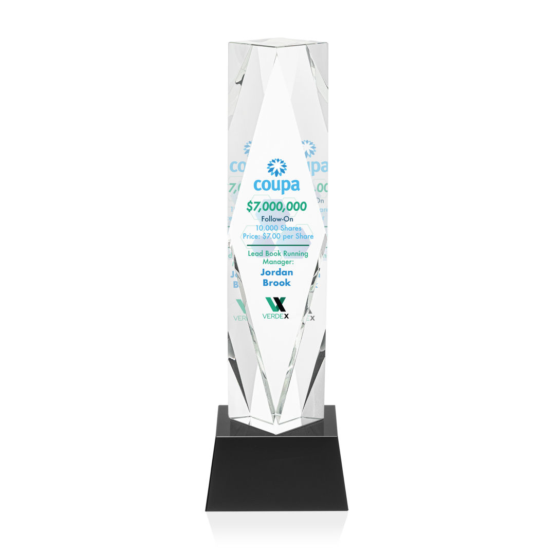 Toscana VividPrint™ Award on Base - Black 7