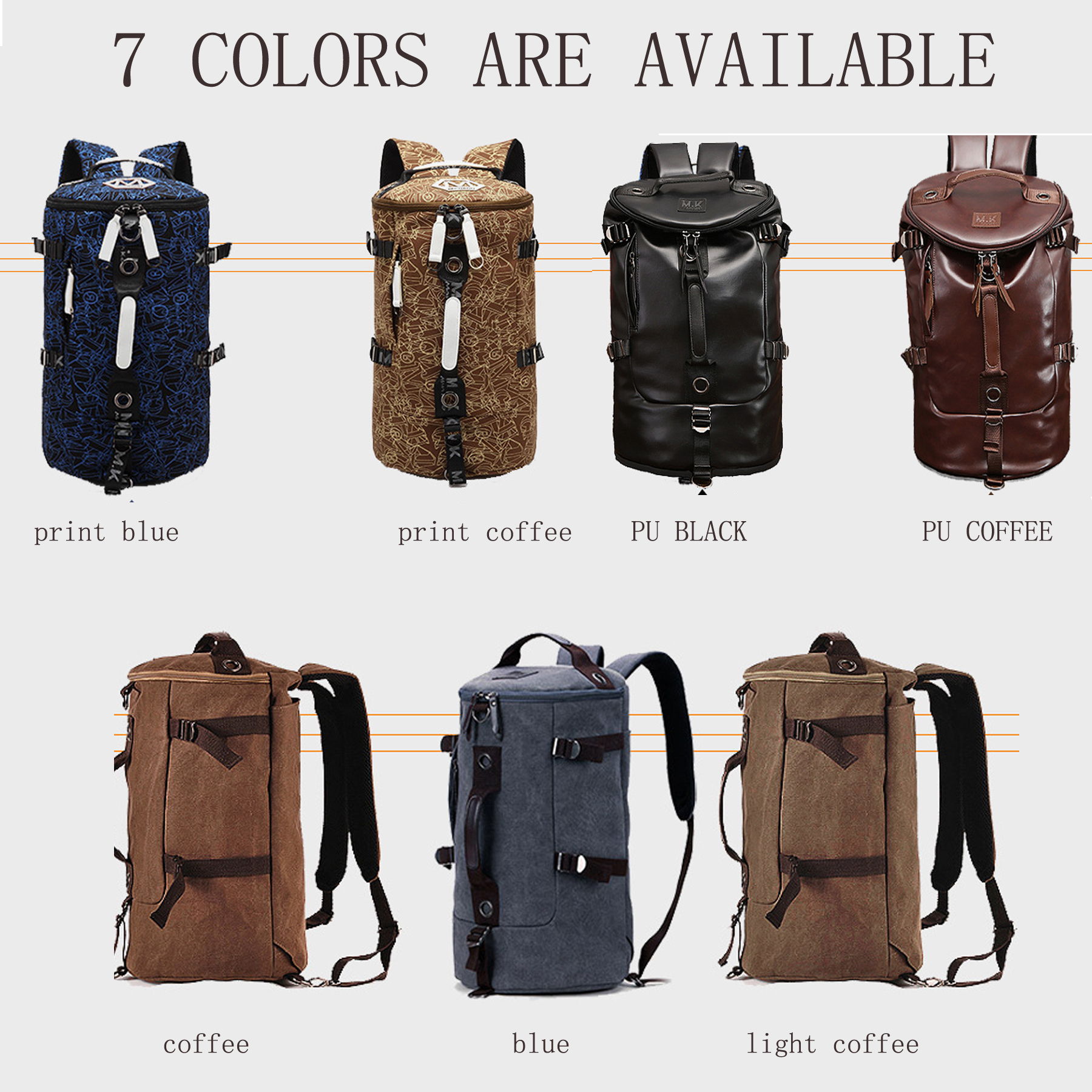 Men's Canvas Hiking Backpack with Laptop Compartment 4