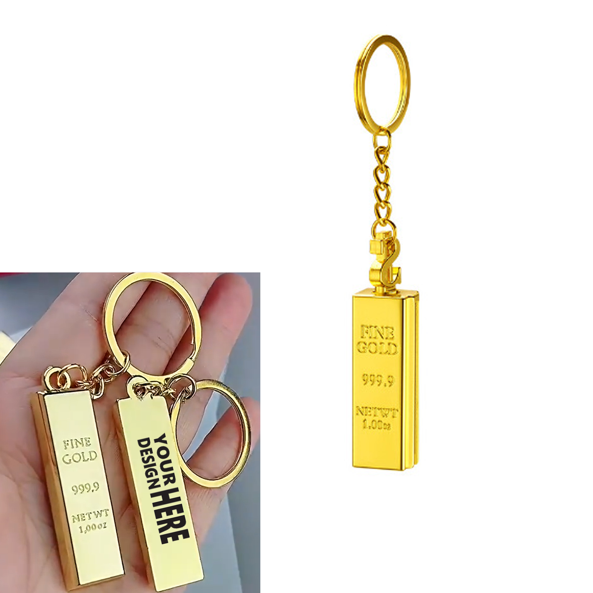 Gold  Keychain 2