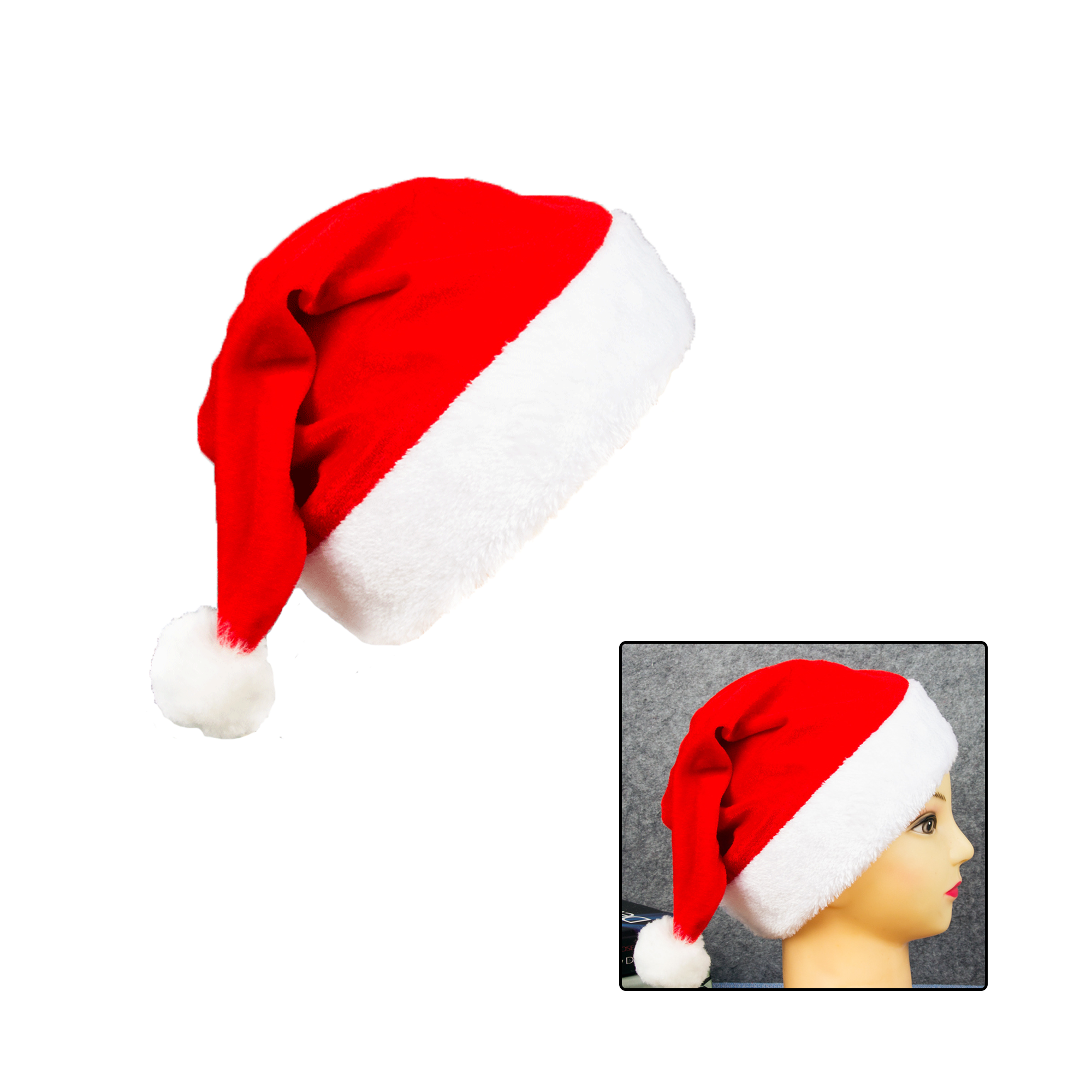 Children's Velvet Christmas Hat 4