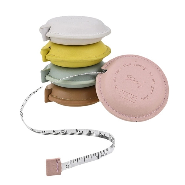 Promotional PU Leather circle Tape Measure 3