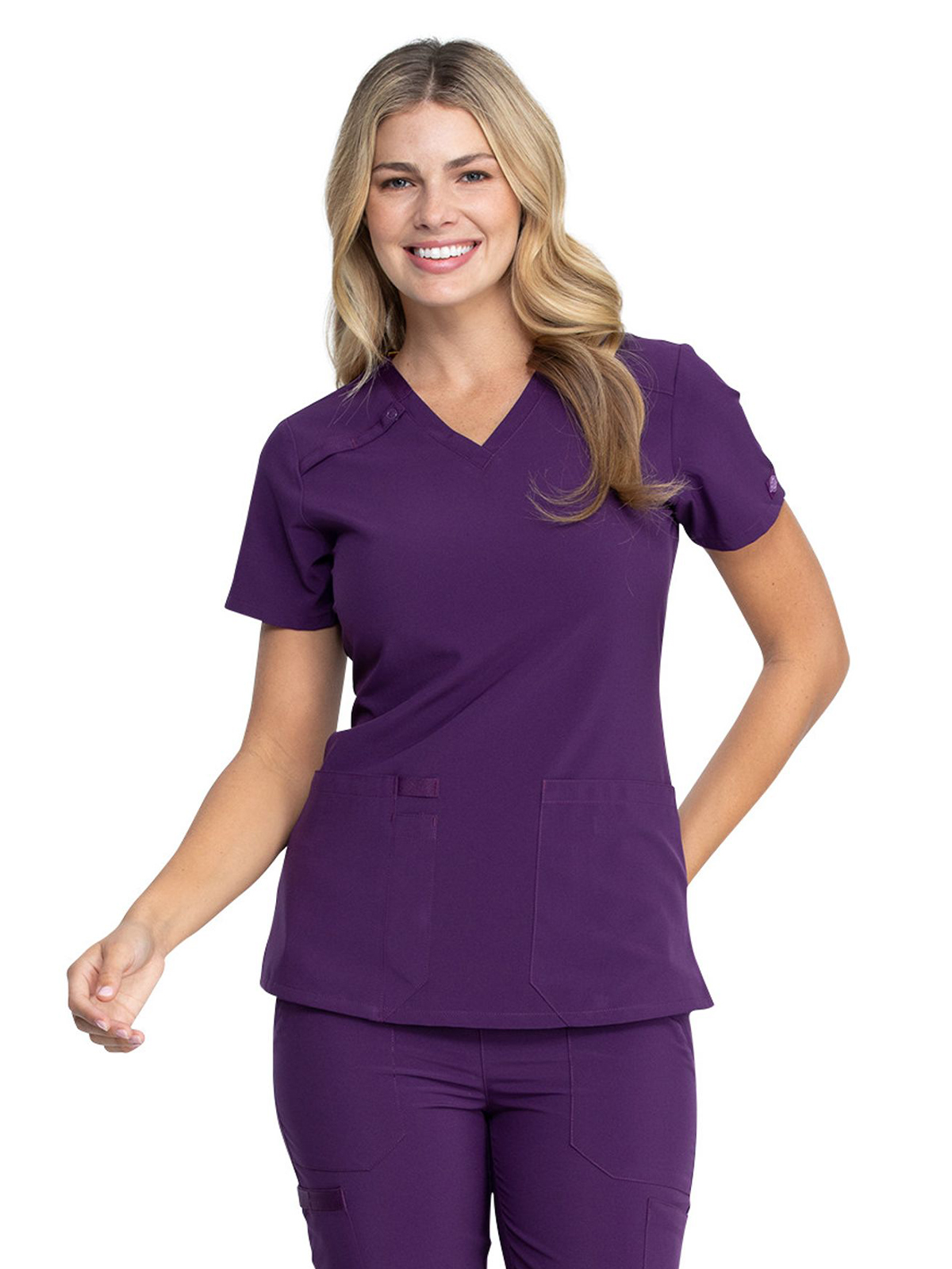 Dickies Medical - EDS Essentials - Women's 2-Pocket Contemporary V-Neck Top 29