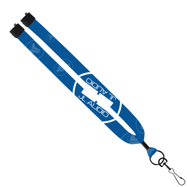 1" Dye-Sublimated Lanyard with Metal Crimp & Metal Split-Ring 16