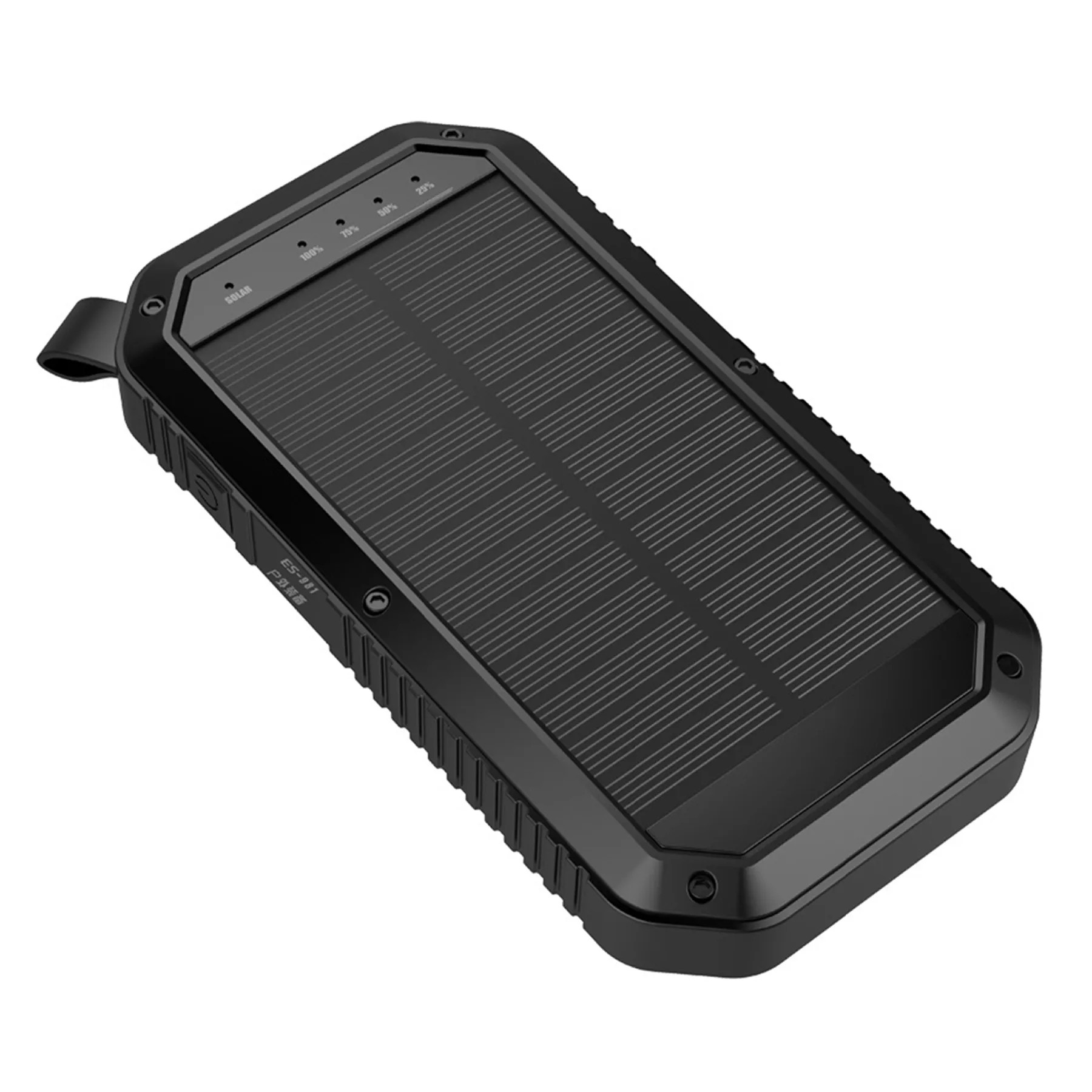 10000Mah Solar Power Bank Flashlight 3