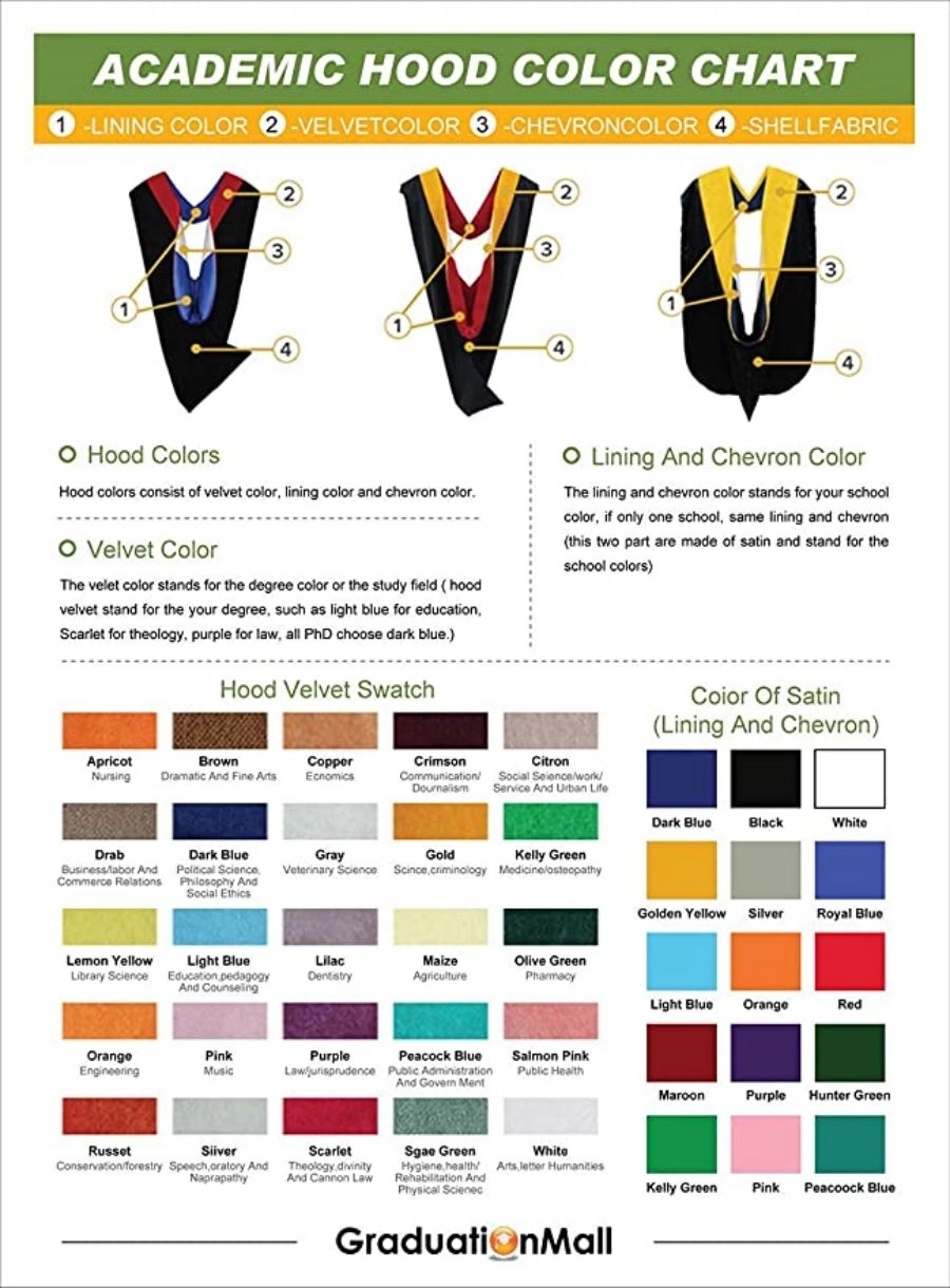 Graduation Hood for Master Degree Deluxe Academic 29