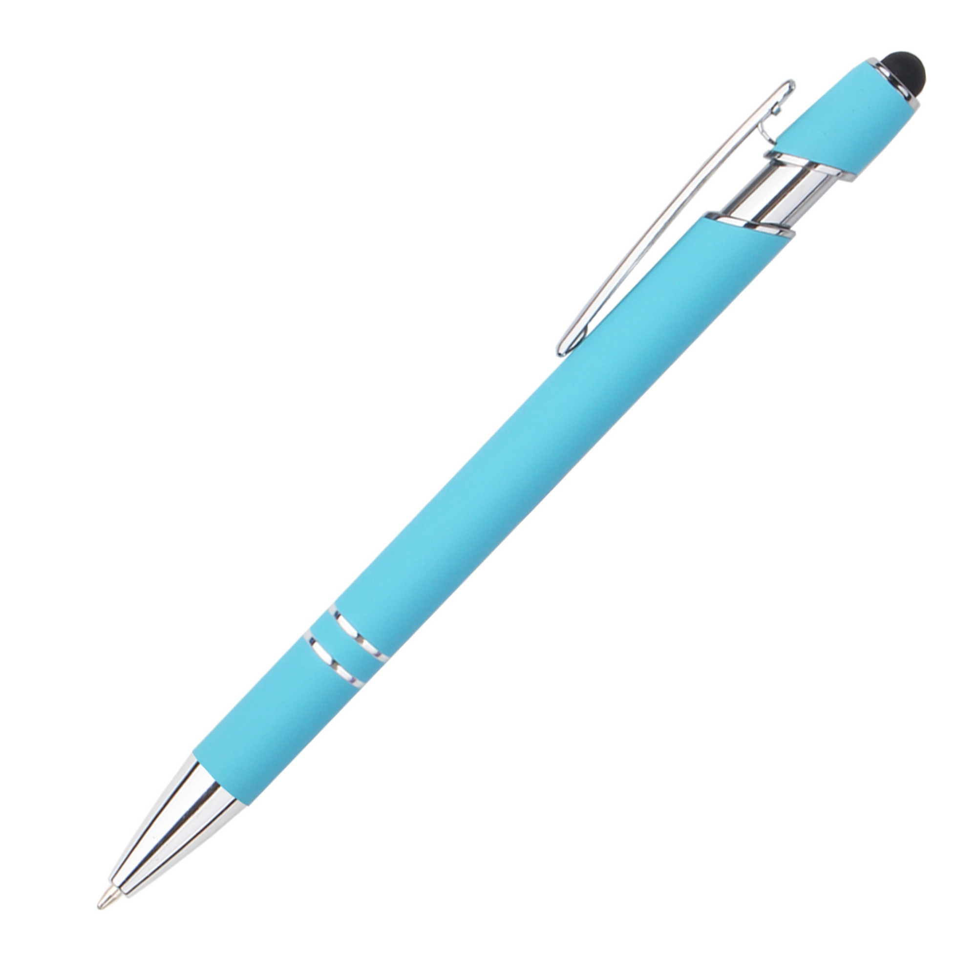 Stylus Tip Metal Ballpoint Pen 2-in-1 Retractable Design 25