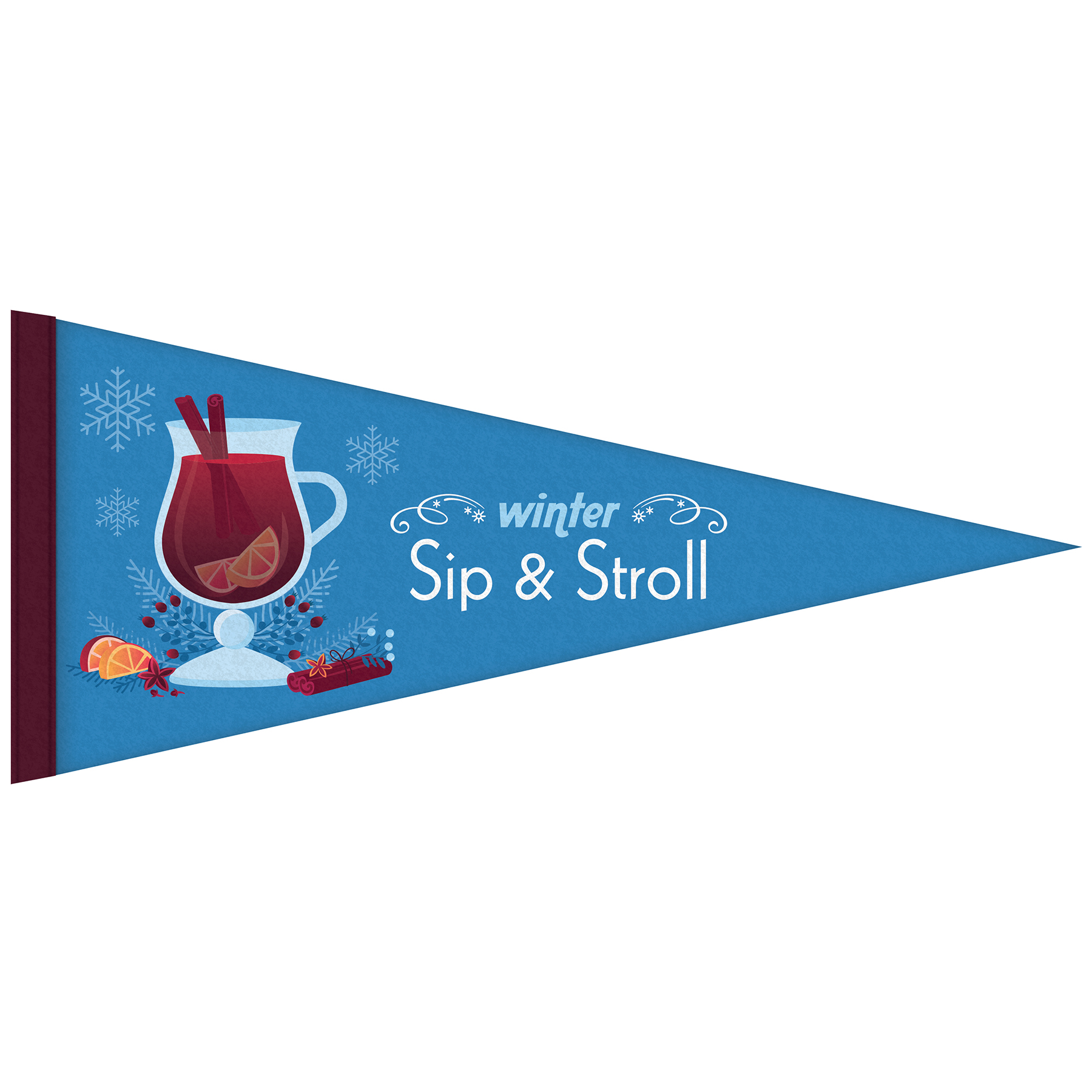8" x 18" Digitally Printed Single Sided Custom Felt Pennant 4