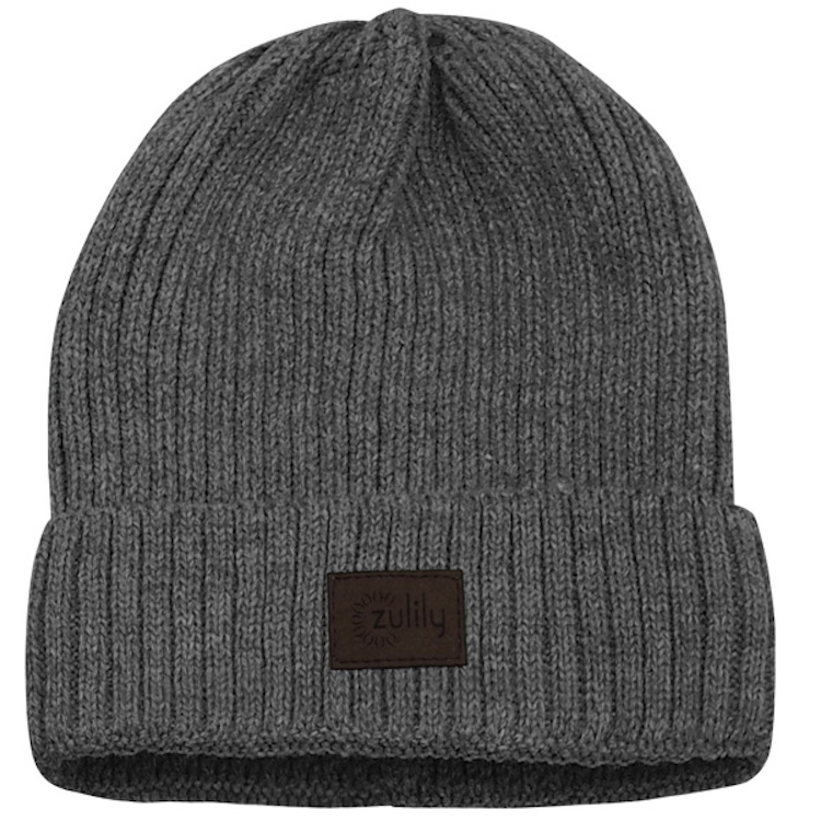 Ribbed Pattern Beanie, custom hat with logo imprint 7