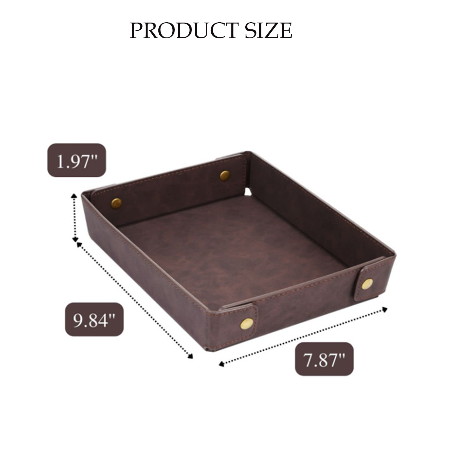 PU Leather Tray Organizer 3