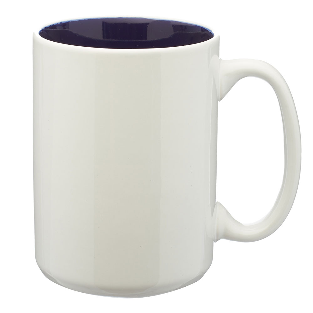 15 oz. Glossy Two-Tone  Ceramic Mugs